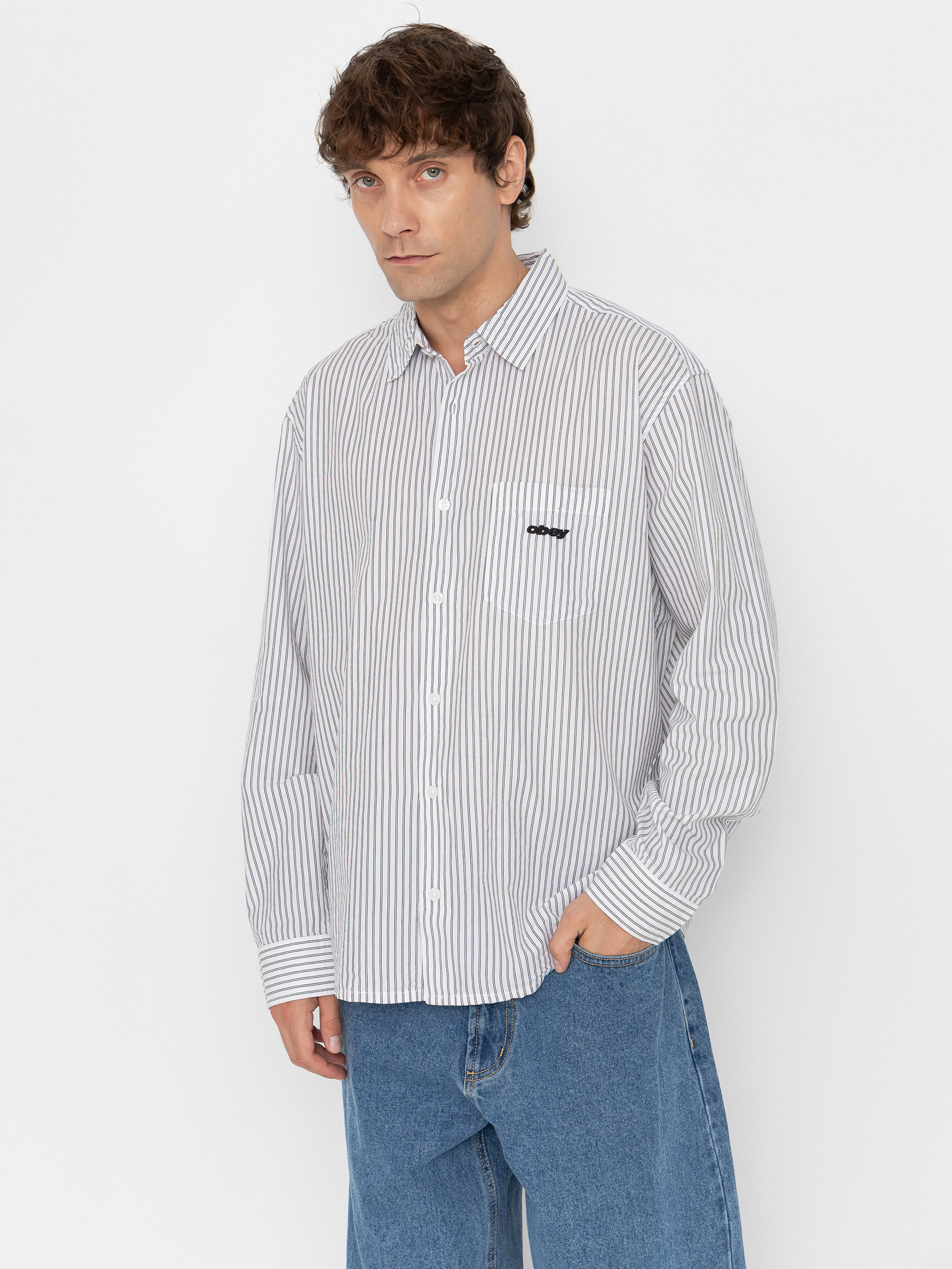 Košeľa OBEY William (white multi)