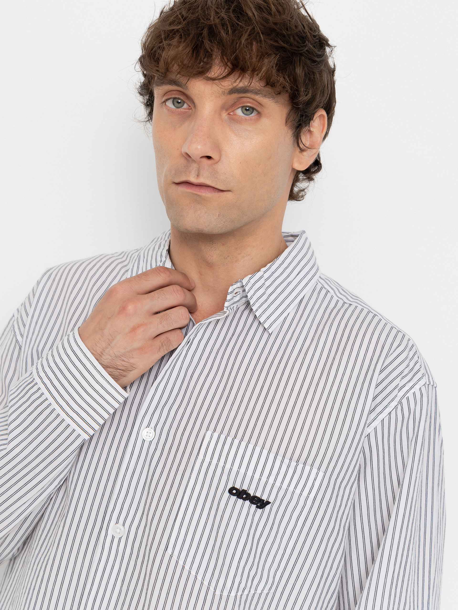 Košeľa OBEY William (white multi)