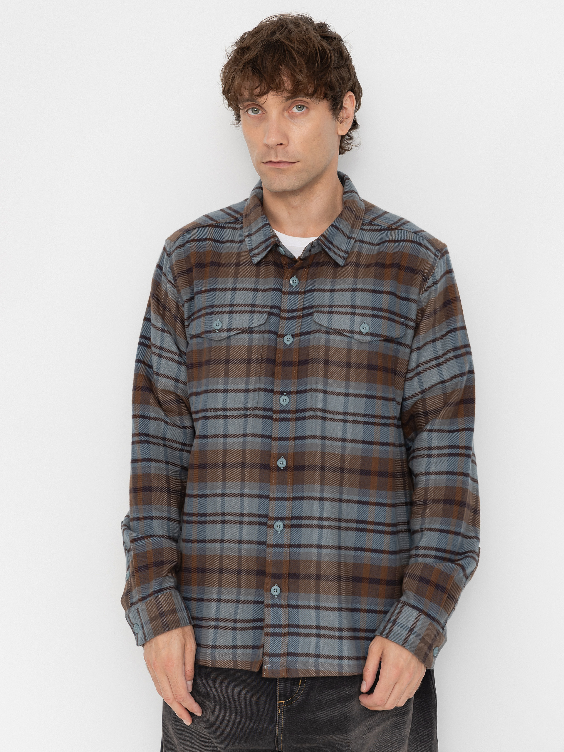 Košeľa Patagonia Fjord Flannel (rising storm blue sage)