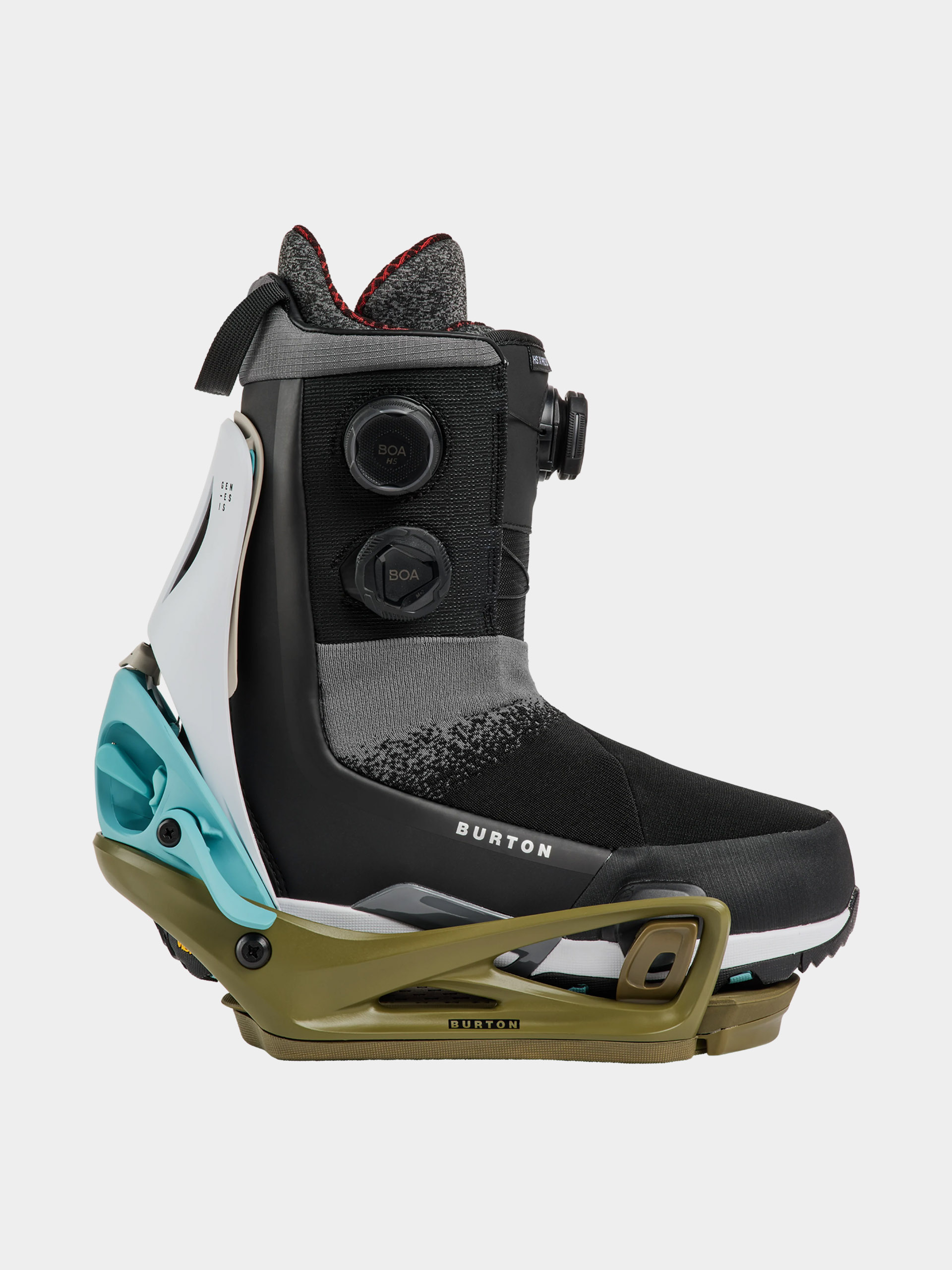 Pánske Snowboardové viazanie Burton Step On Genesis Re:Flex (white/dried moss)