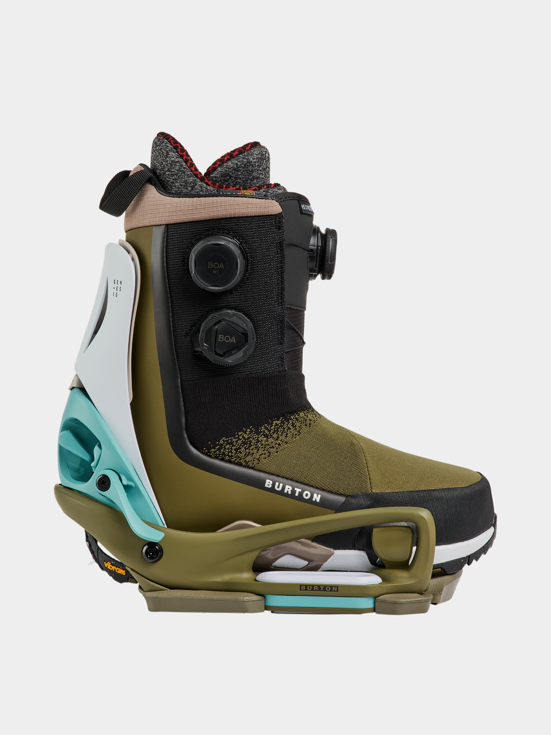 Pánske Snowboardové viazanie Burton Step On Genesis Est (white/dried moss)