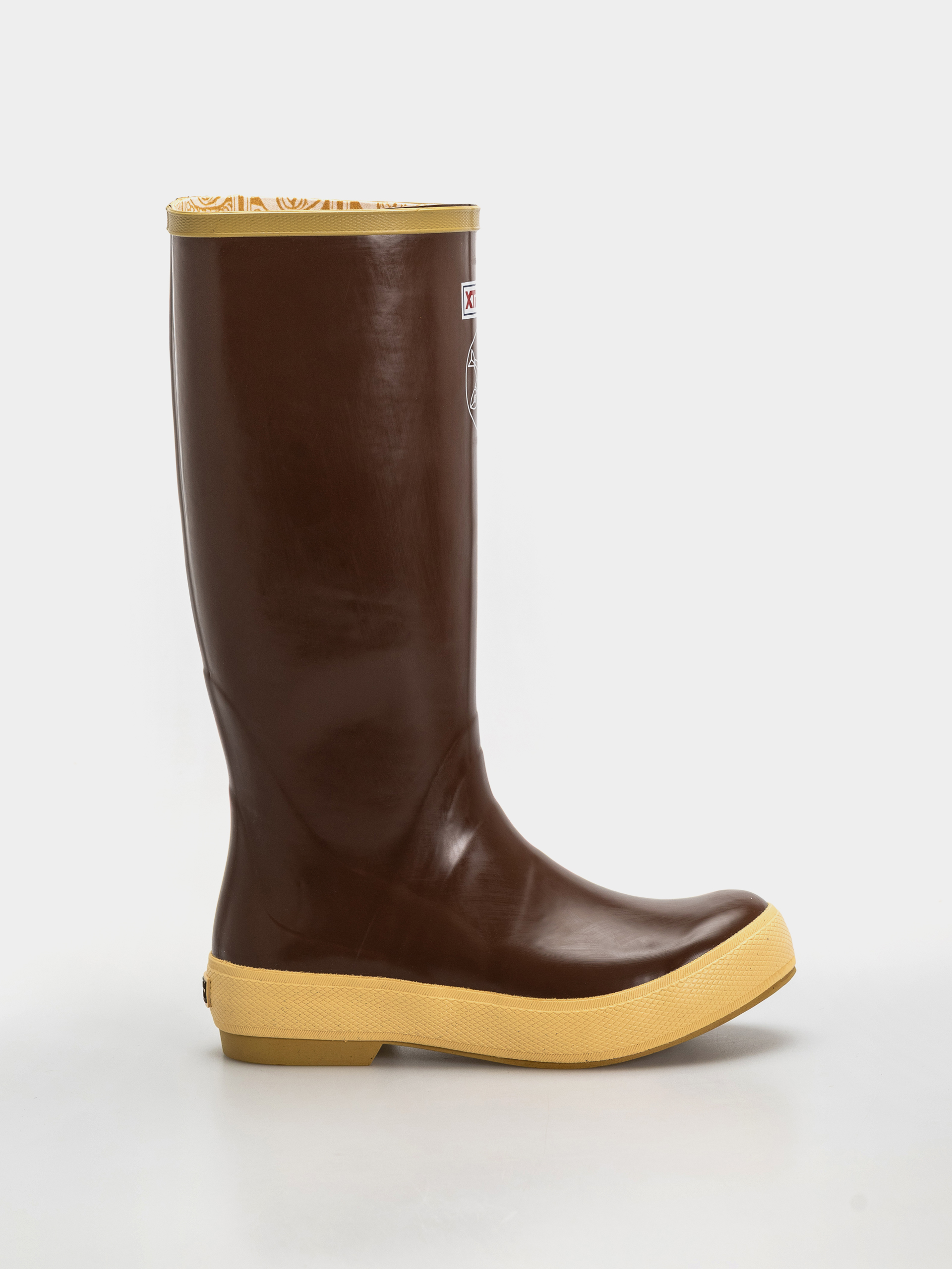 Topu00e1nky Xtratuf Salmon Sisters 15 Legacy Boot Wmn (brown tin fish)