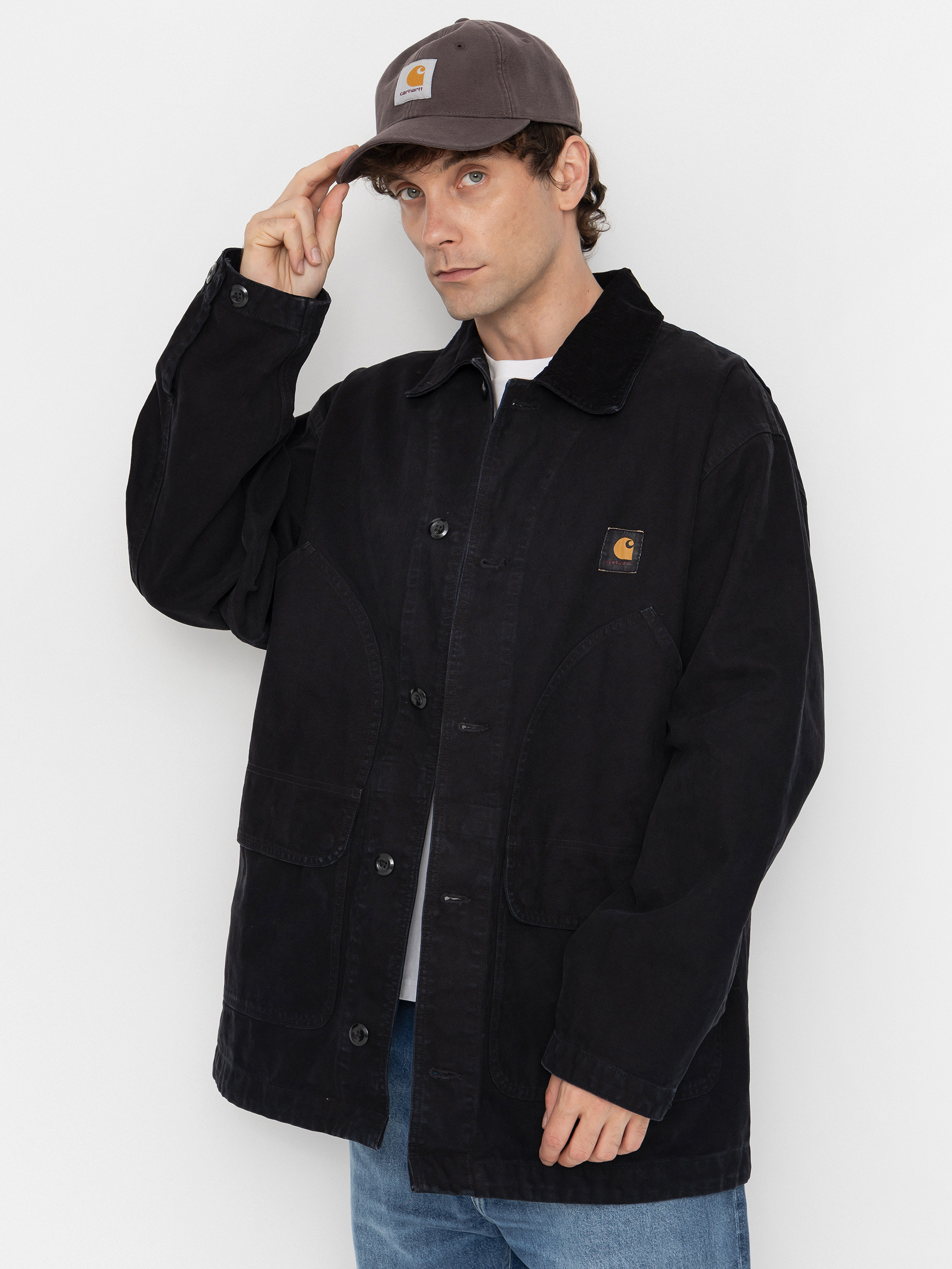 Bunda Carhartt WIP Prescott Coat (black/black)