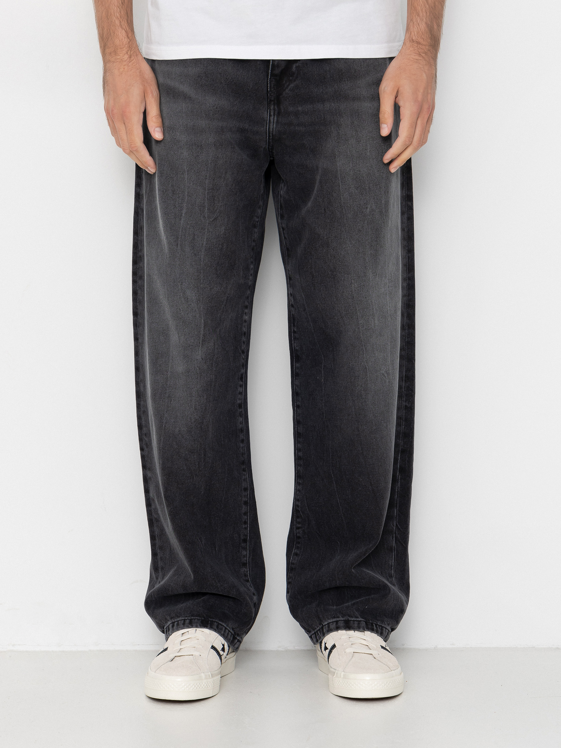 Nohavice Carhartt WIP Landon (black/marble used wash)