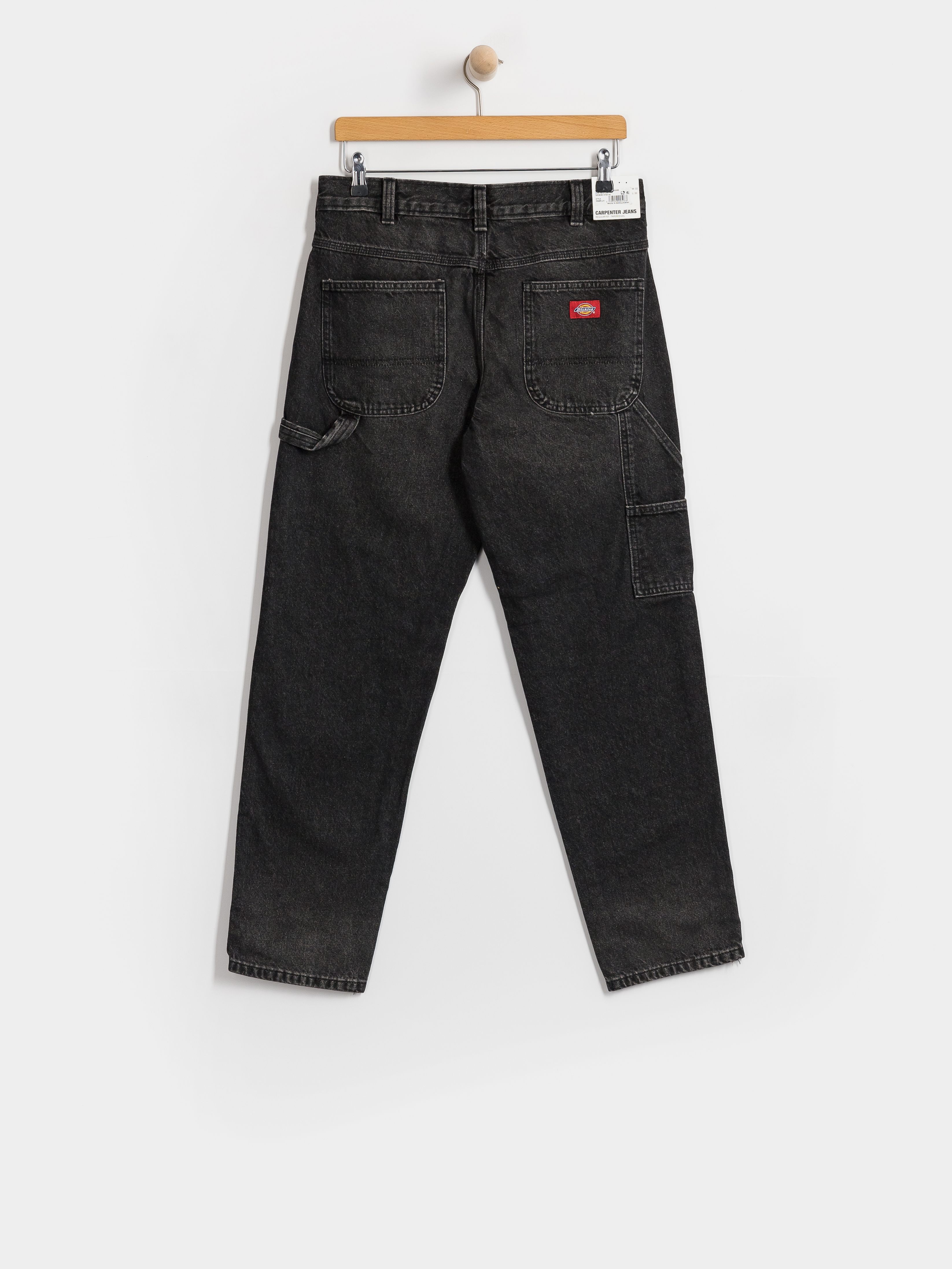 Nohavice Dickies 993 Regular Tapered Carpenter Jeans (black wash faded)