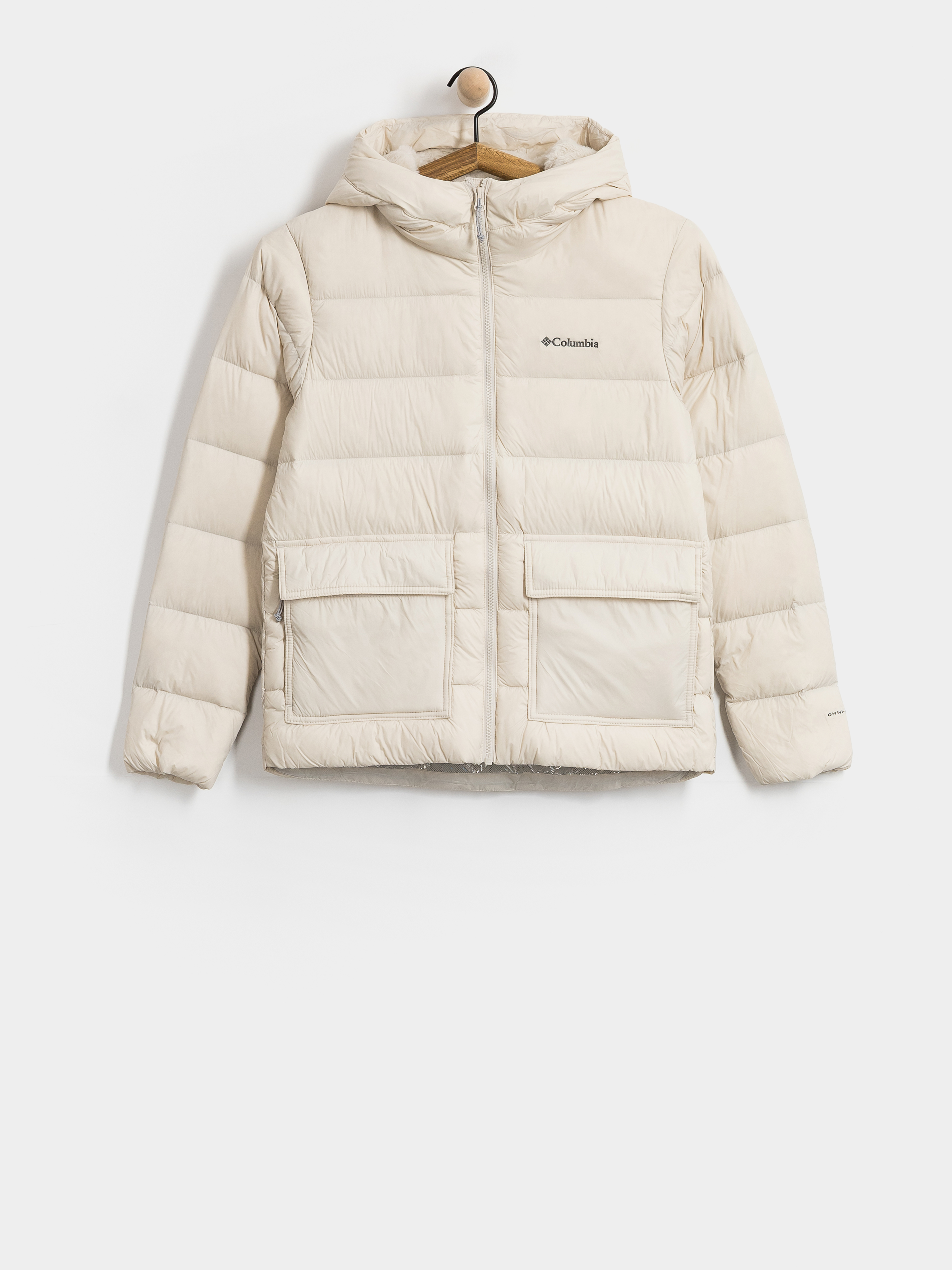 Bunda Columbia Harmony Falls Hooded Down Wmn (dark stone)