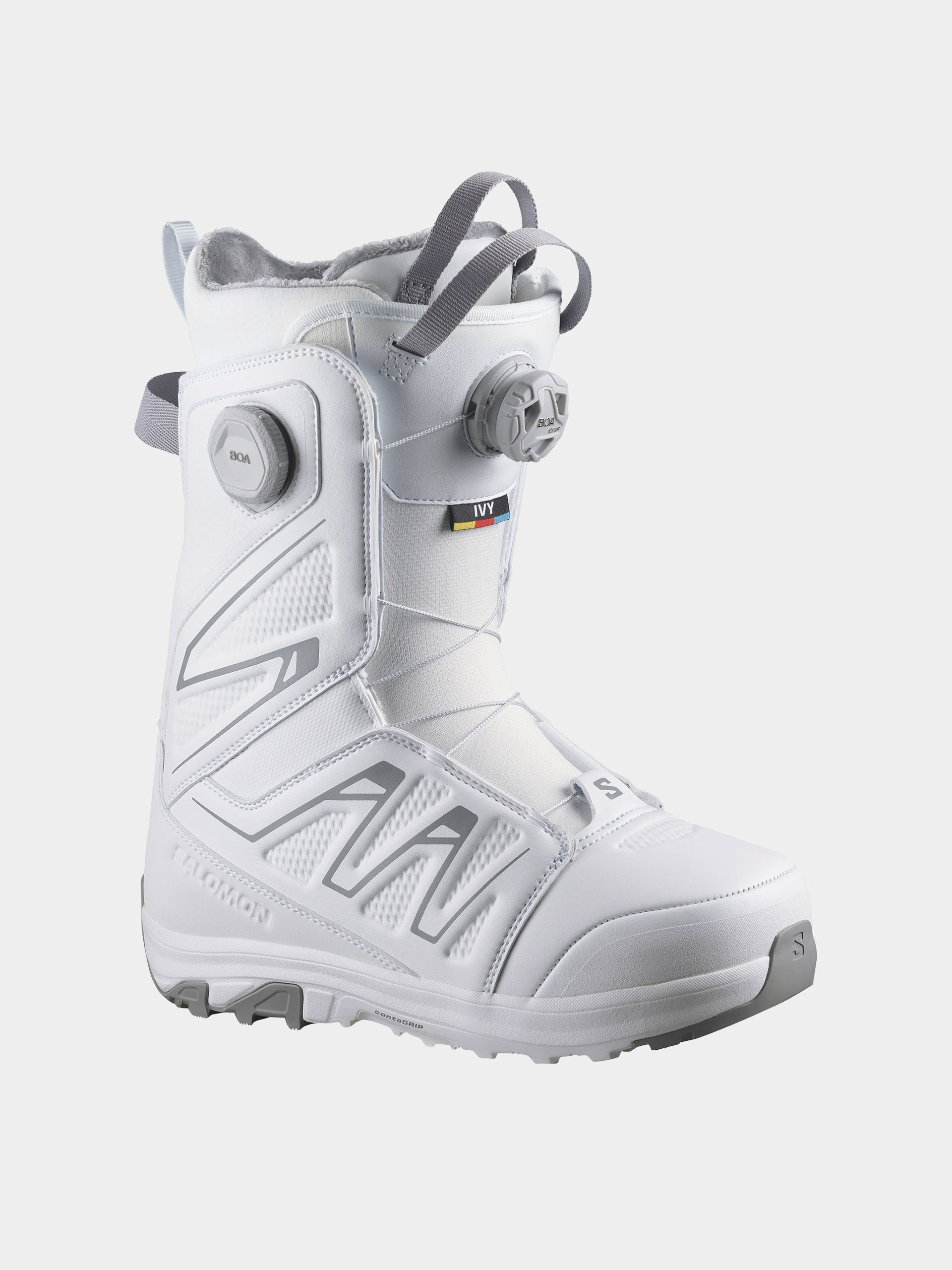 Dámske Obuv na snowboard Salomon Ivy Boa Sj Boa (white/white)