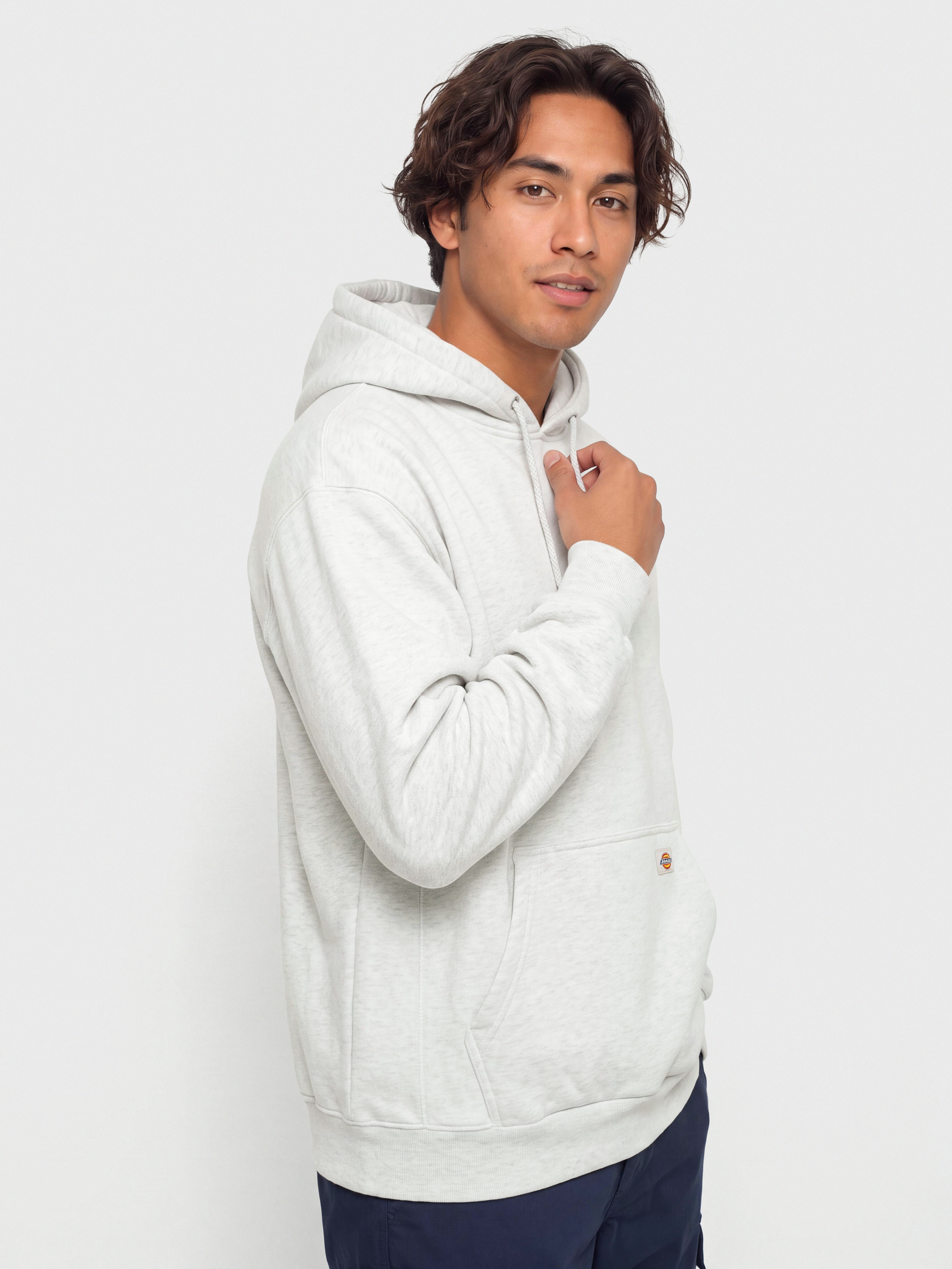 Mikina s kapucňou Dickies Clewiston HD (dickies white heather)