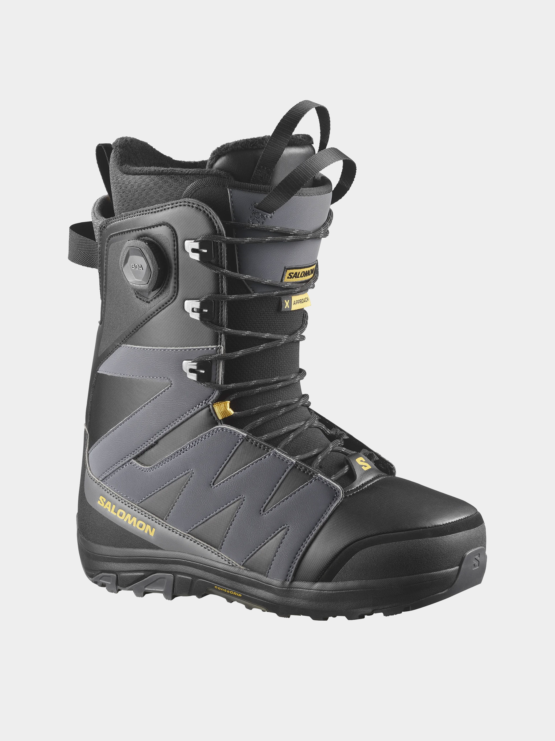 Obuv na snowboard Salomon X Approach Lace Sj Boa (black/asphalt)