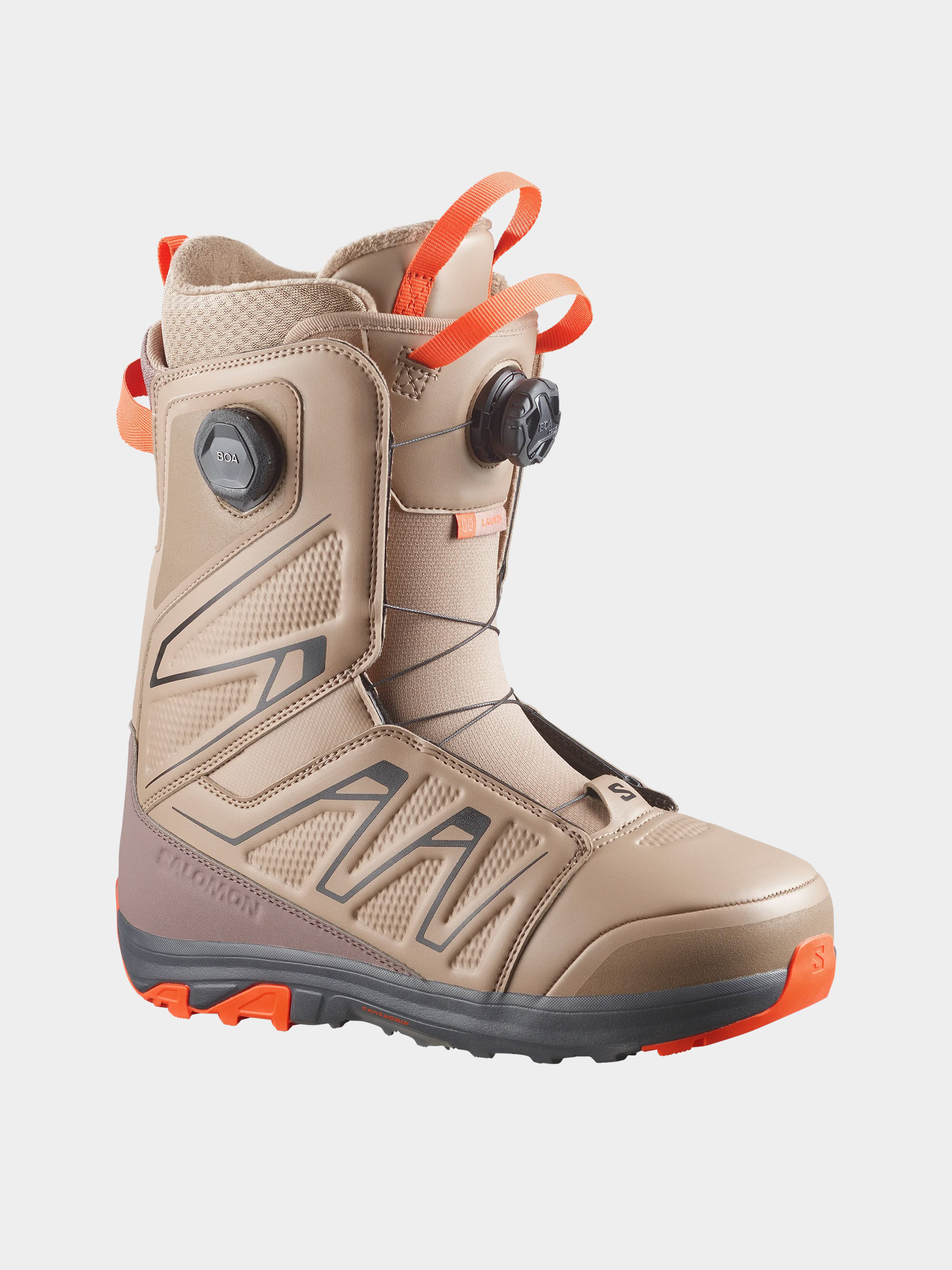 Pánske Obuv na snowboard Salomon Launch Boa Sj (kelp/brown lentil)