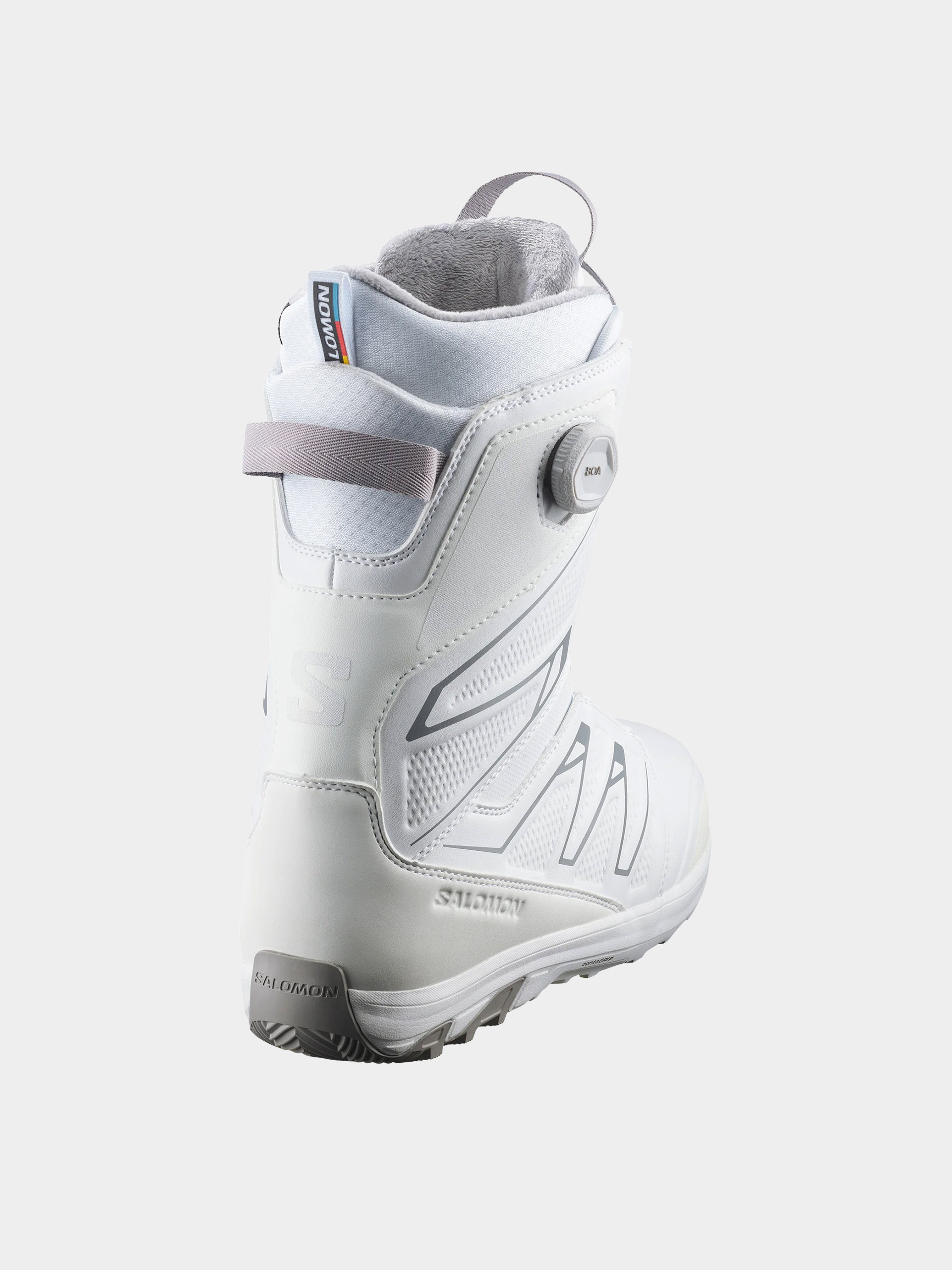 Pánske Obuv na snowboard Salomon Launch Boa Sj (white/white)