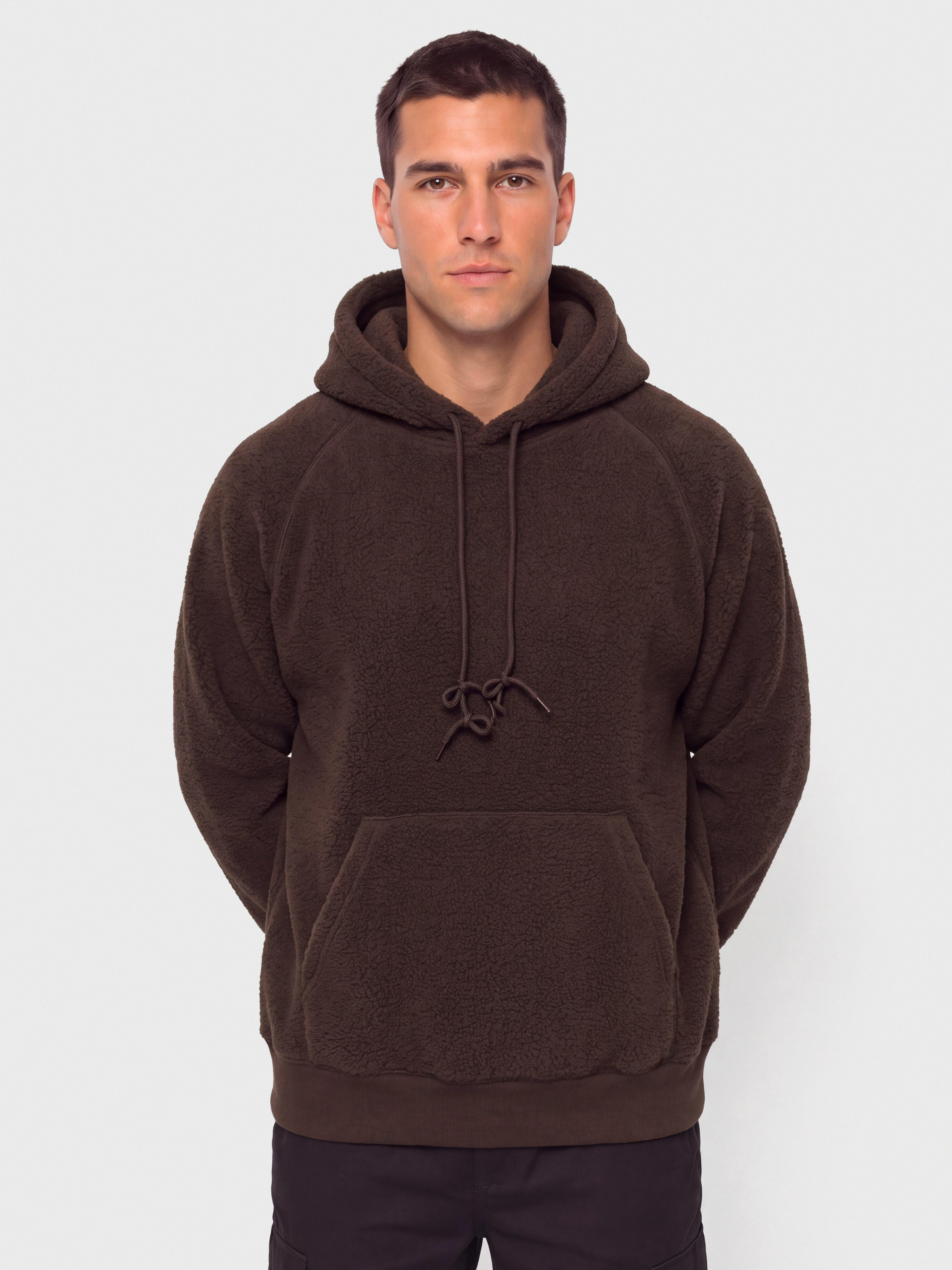 Flu00edsovu00e1 mikina Carhartt WIP Hooded Limn C (tobacco)