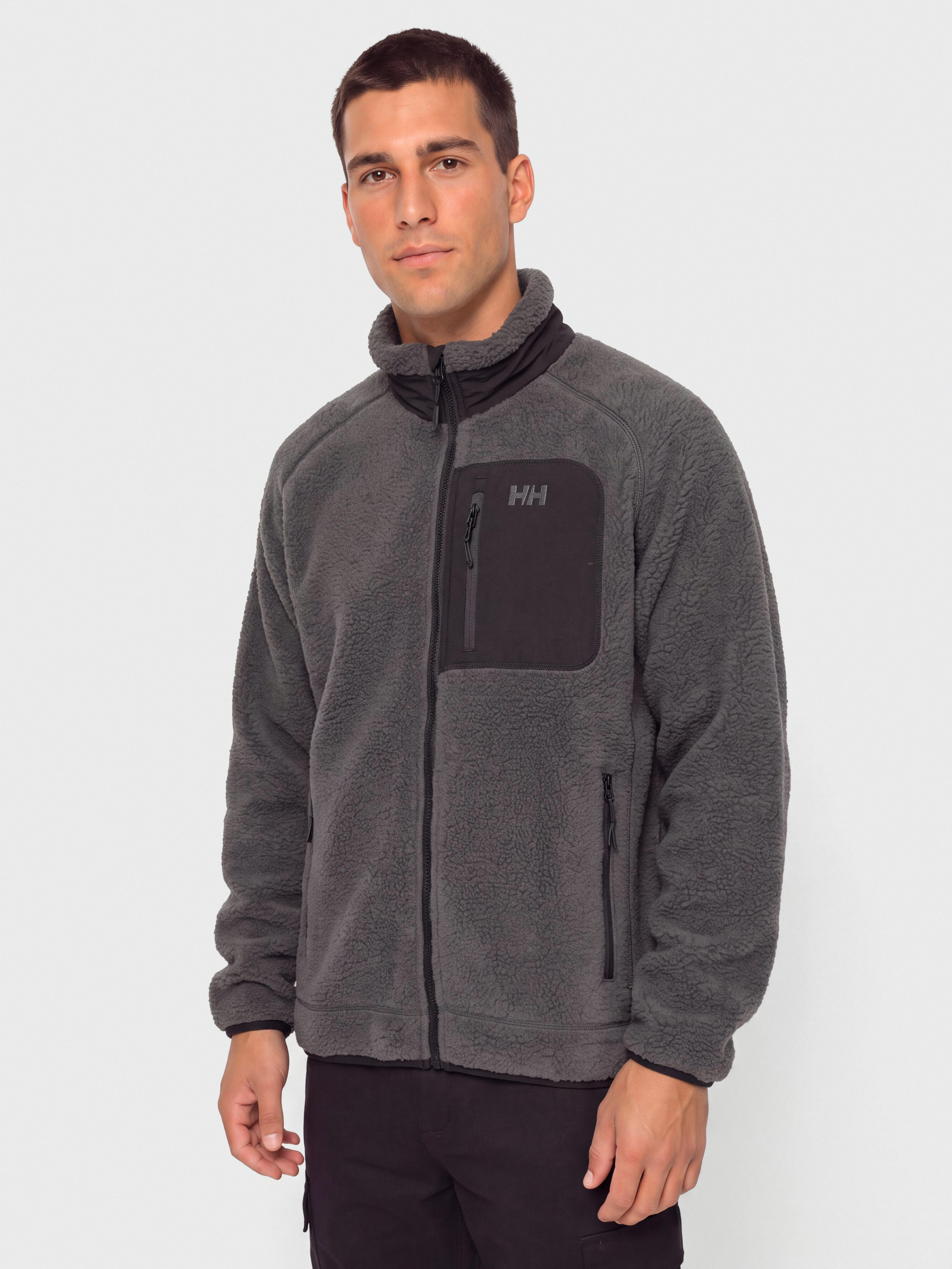 Flu00edsovu00e1 mikina Helly Hansen Panorama Pile Block (thunder grey)
