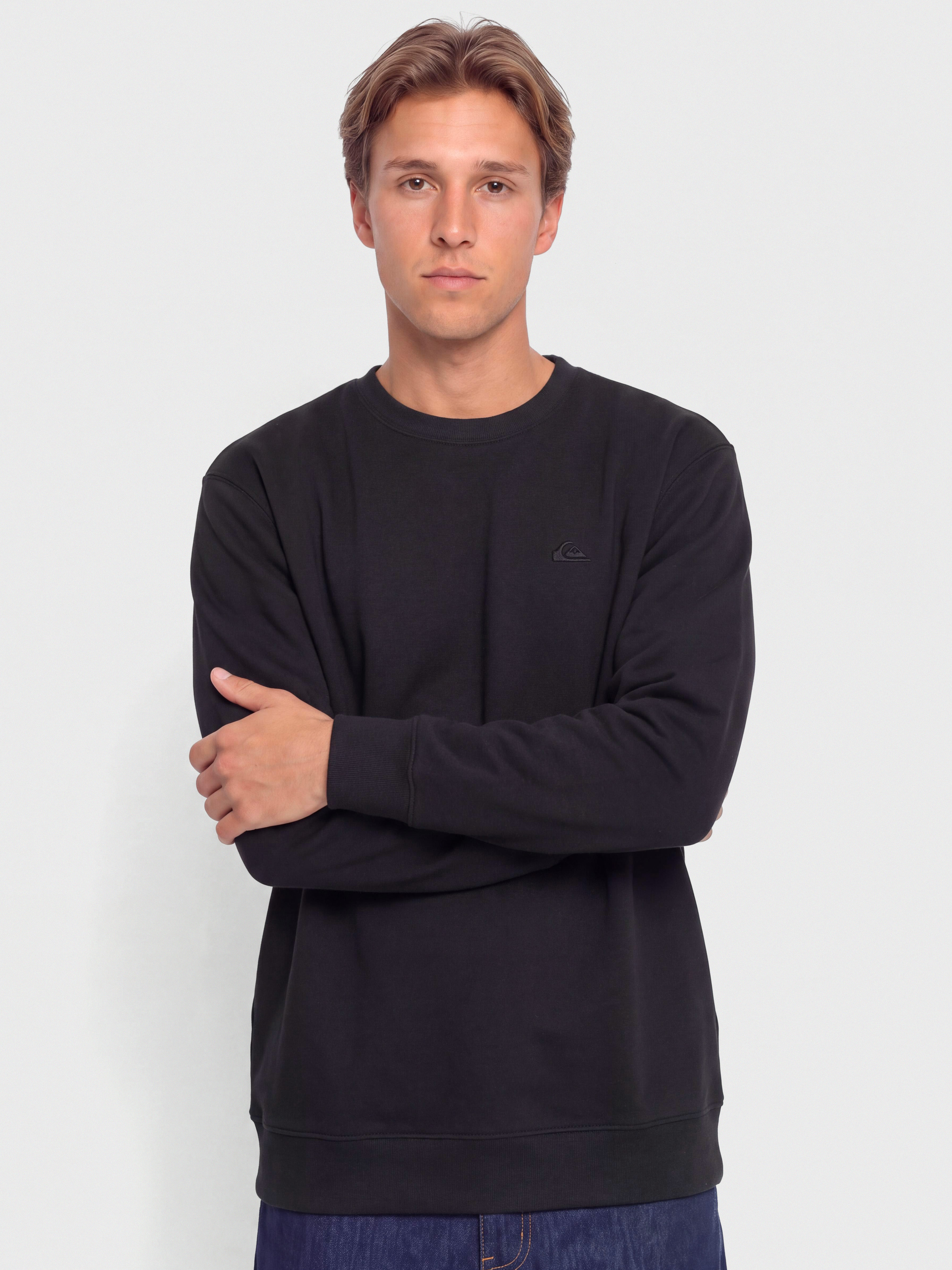 Mikina Quiksilver Salt Water Crew (black)