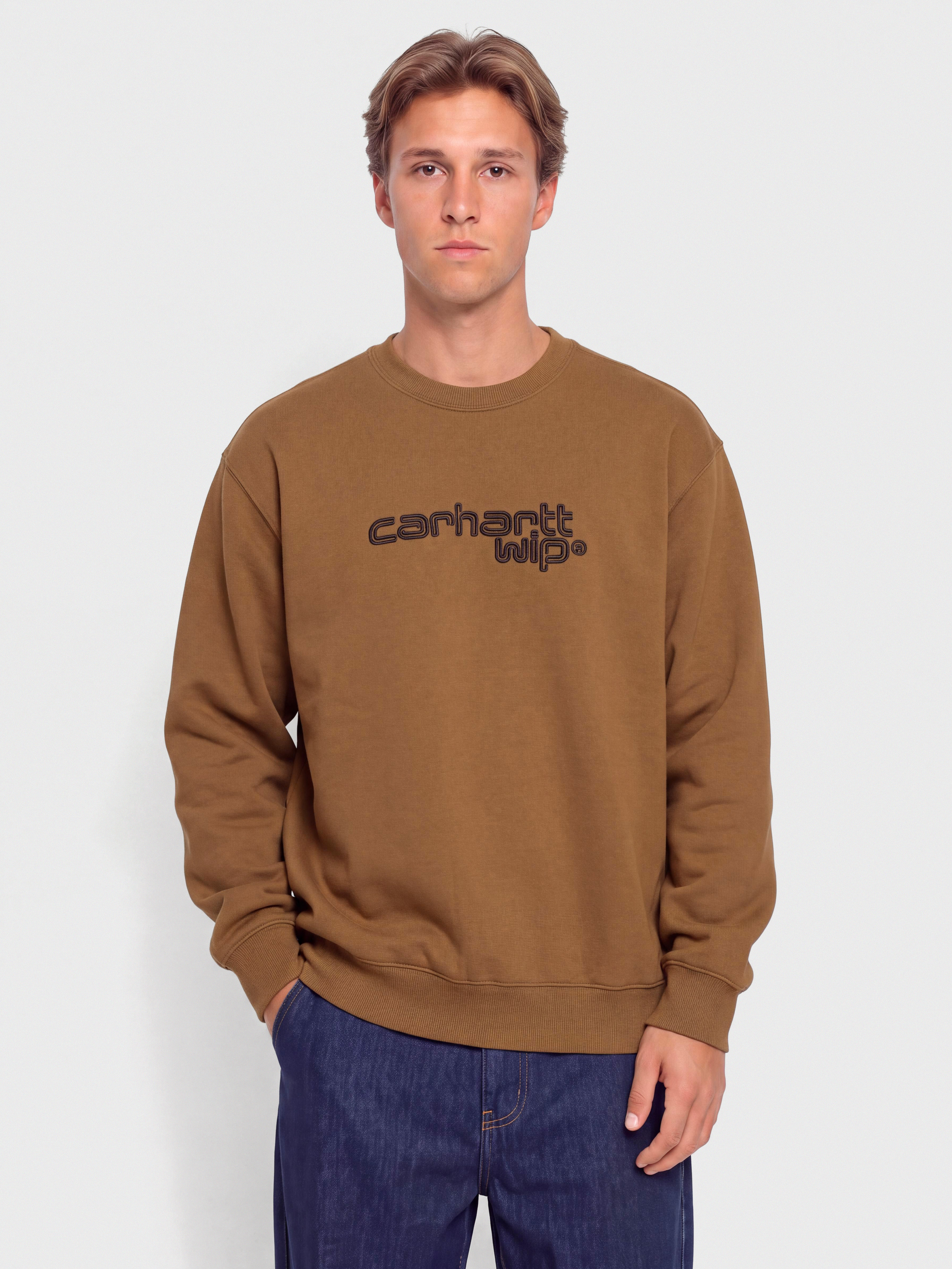 Mikina Carhartt WIP Wireless (wip h brown/black)