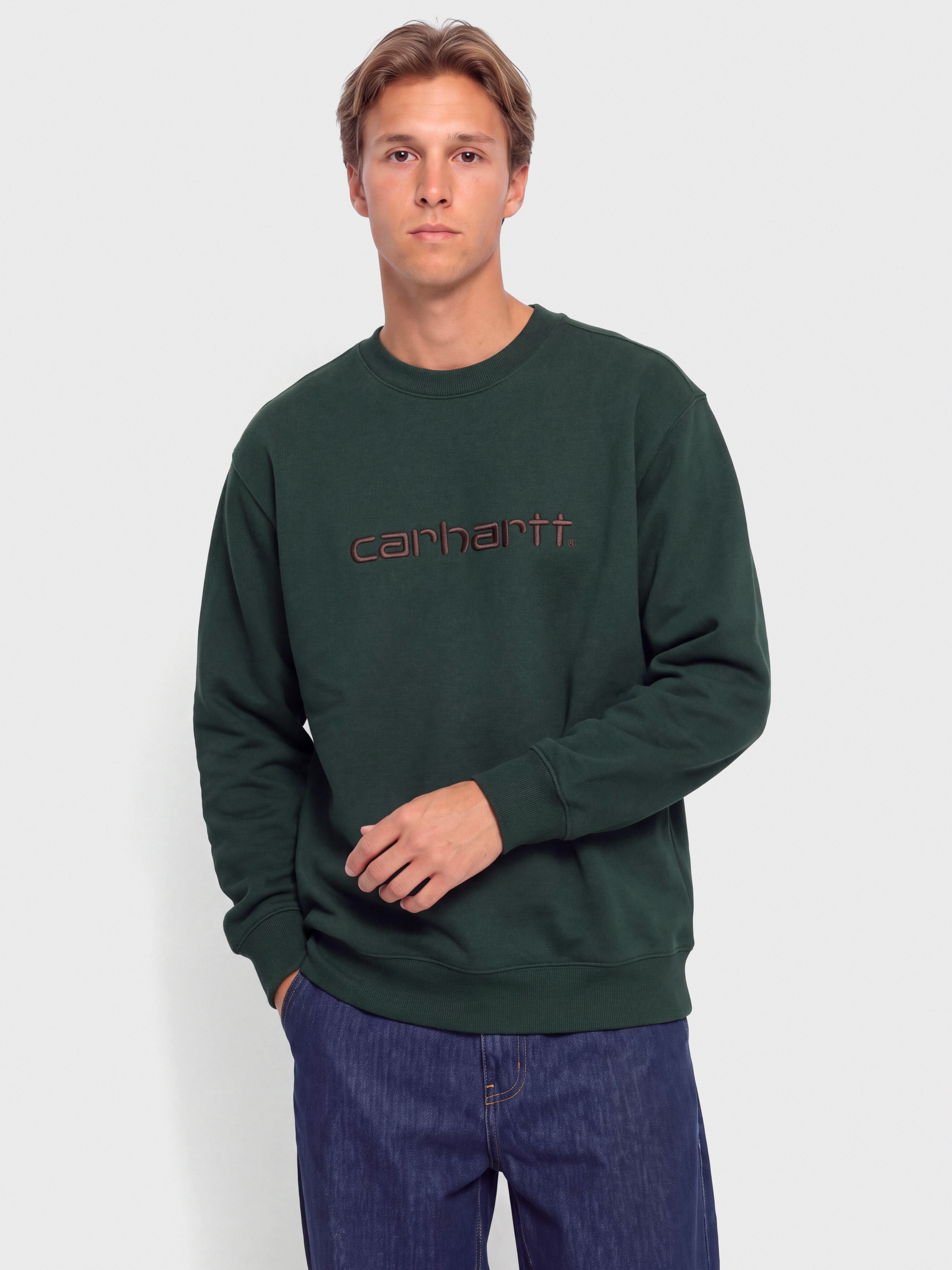 Mikina Carhartt WIP Carhartt (dark scarab/palisander)