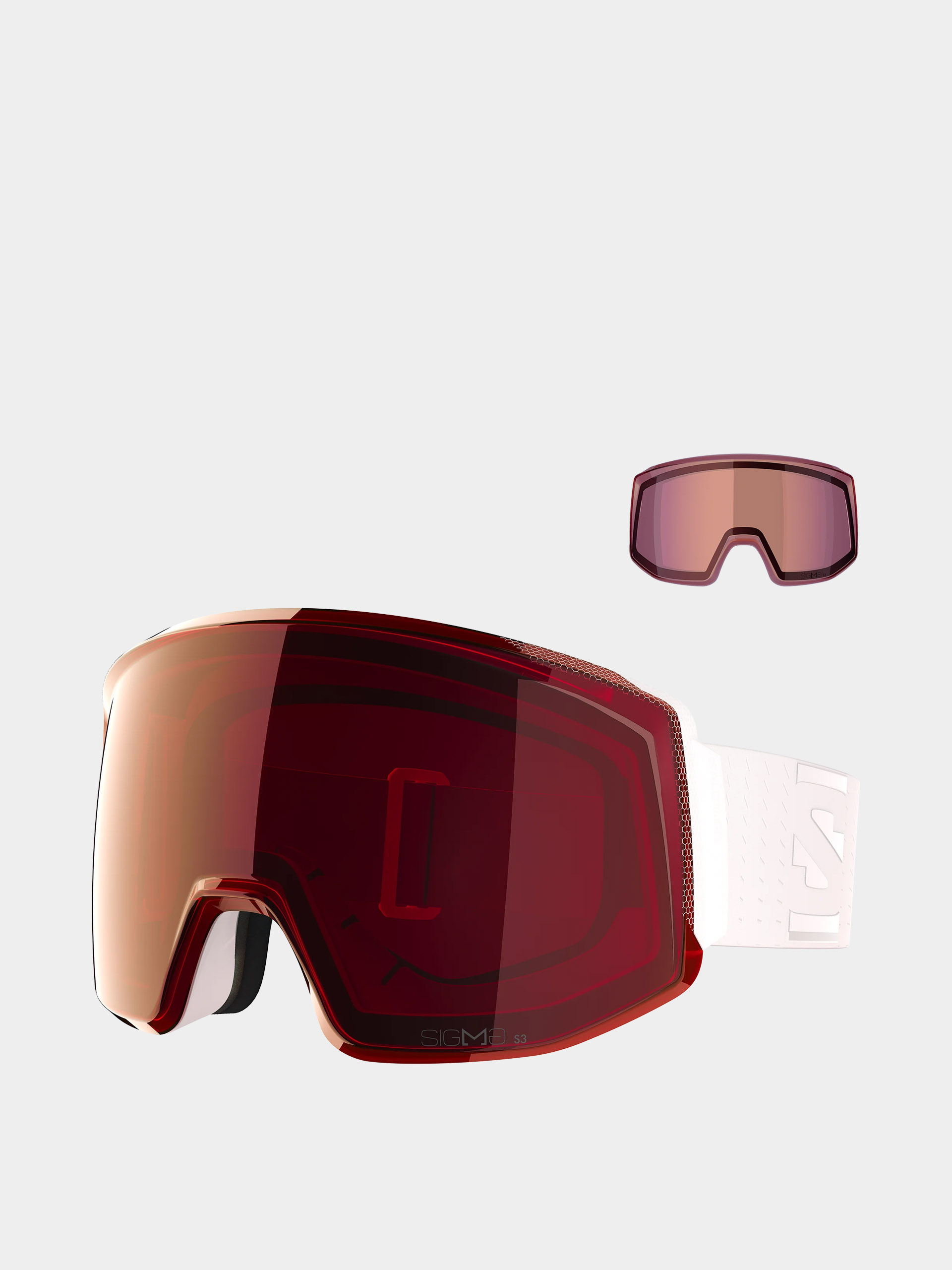 Snowboardové okuliare Salomon Skarn Prime Sigma + Lens (white)