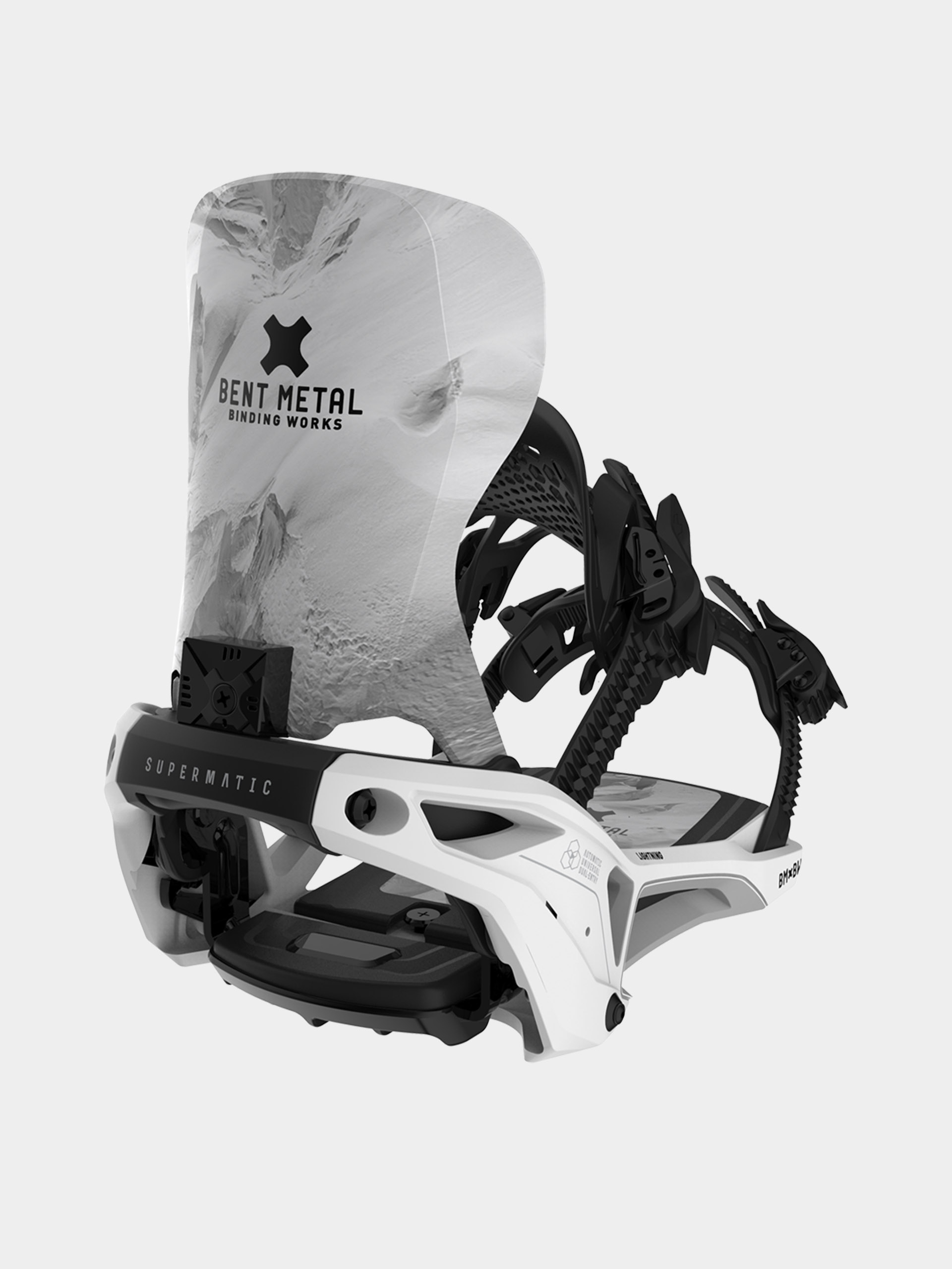 Pánske Snowboardové viazanie Bent Metal Lightning Supermatic (white)