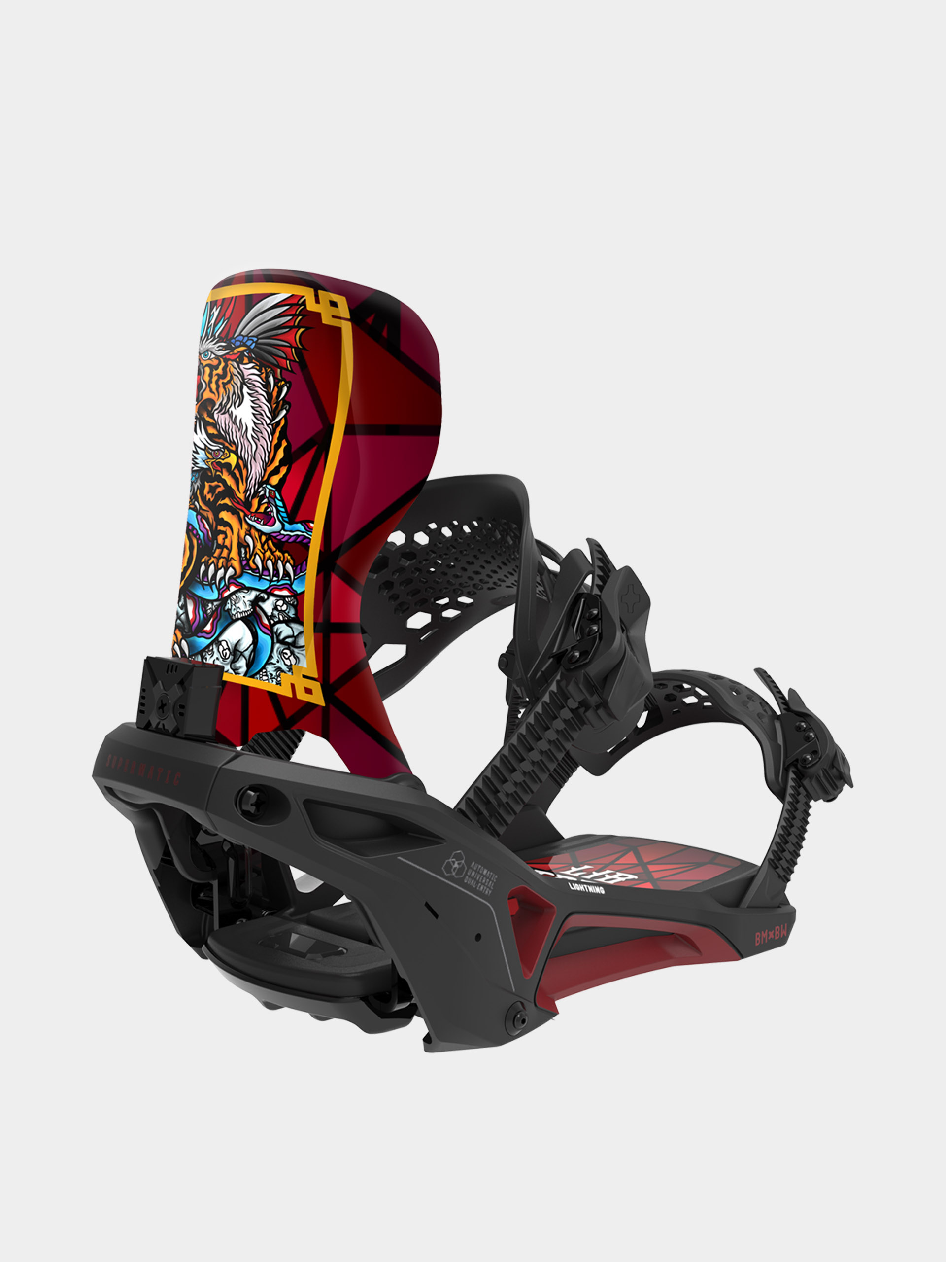 Snowboardové viazanie Bent Metal Lightning Supermatic (black/red)