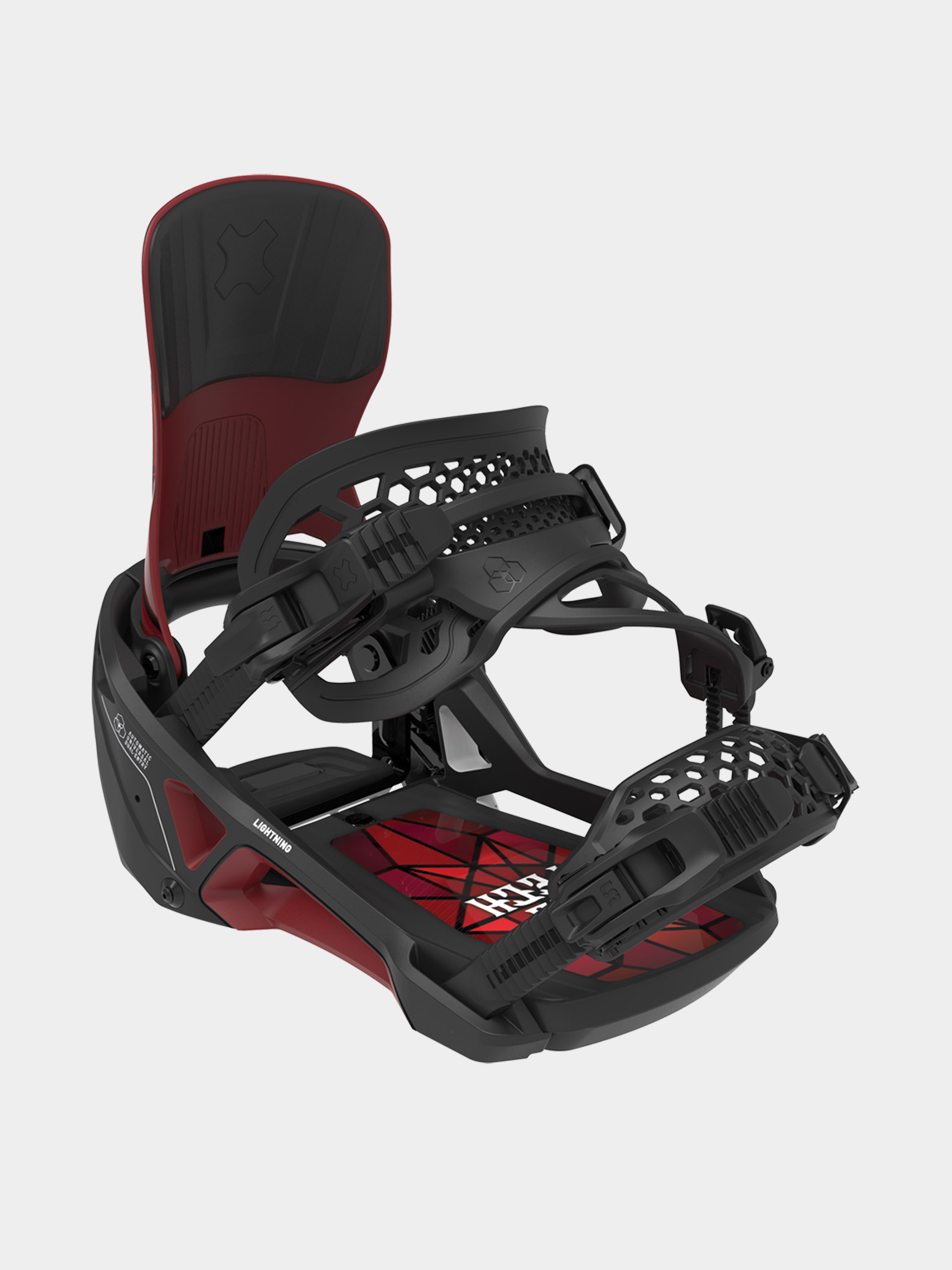 Pánske Snowboardové viazanie Bent Metal Lightning Supermatic (black/red)