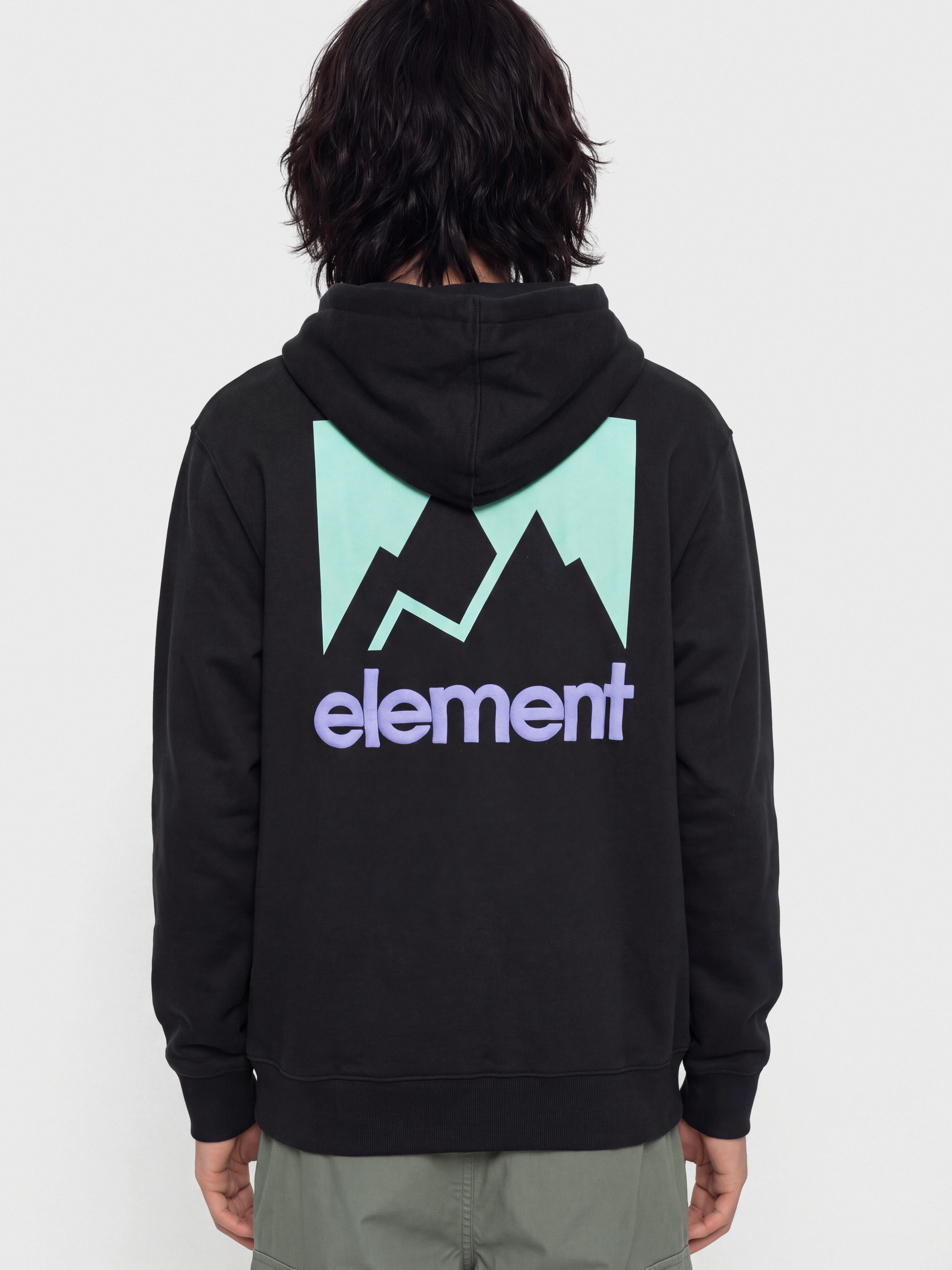 Mikina s kapucňou Element Joint HD (flint black)