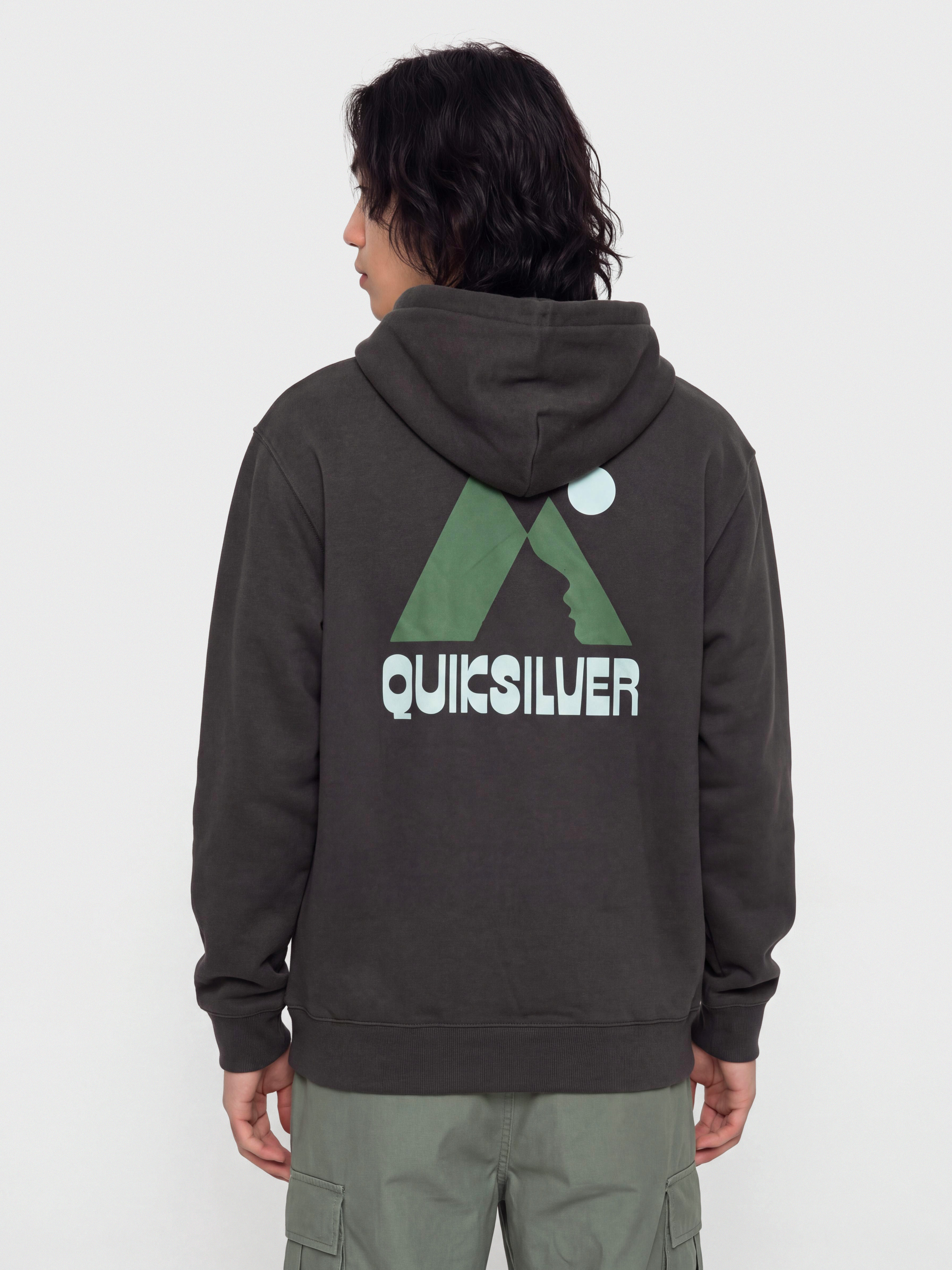 Mikina s kapucňou Quiksilver Salt Water Peak HD (tarmac)