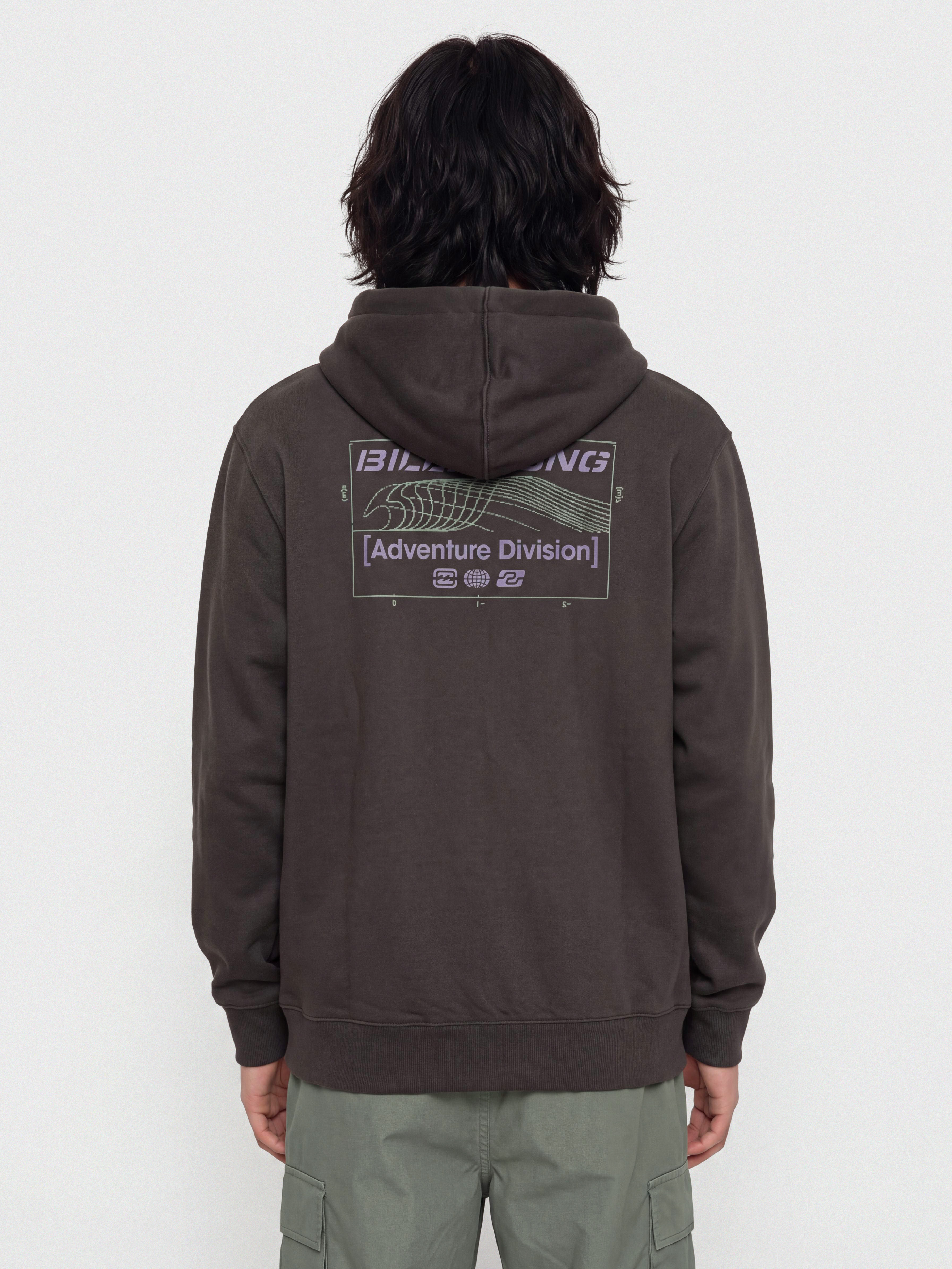 Mikina s kapucňou Billabong Compass HD (washed black)