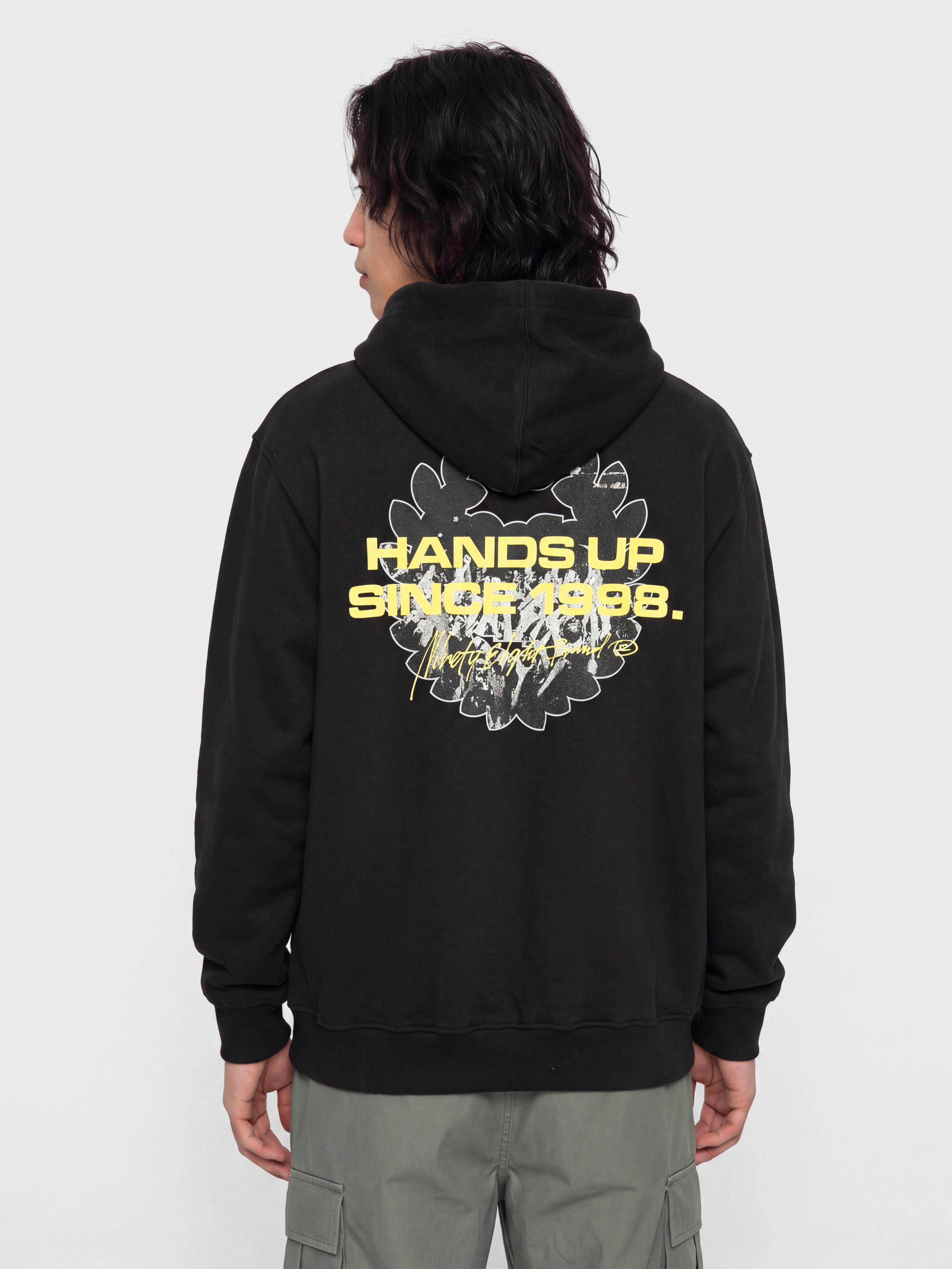 Mikina s kapucňou MassDnm Hands Up HD (black)
