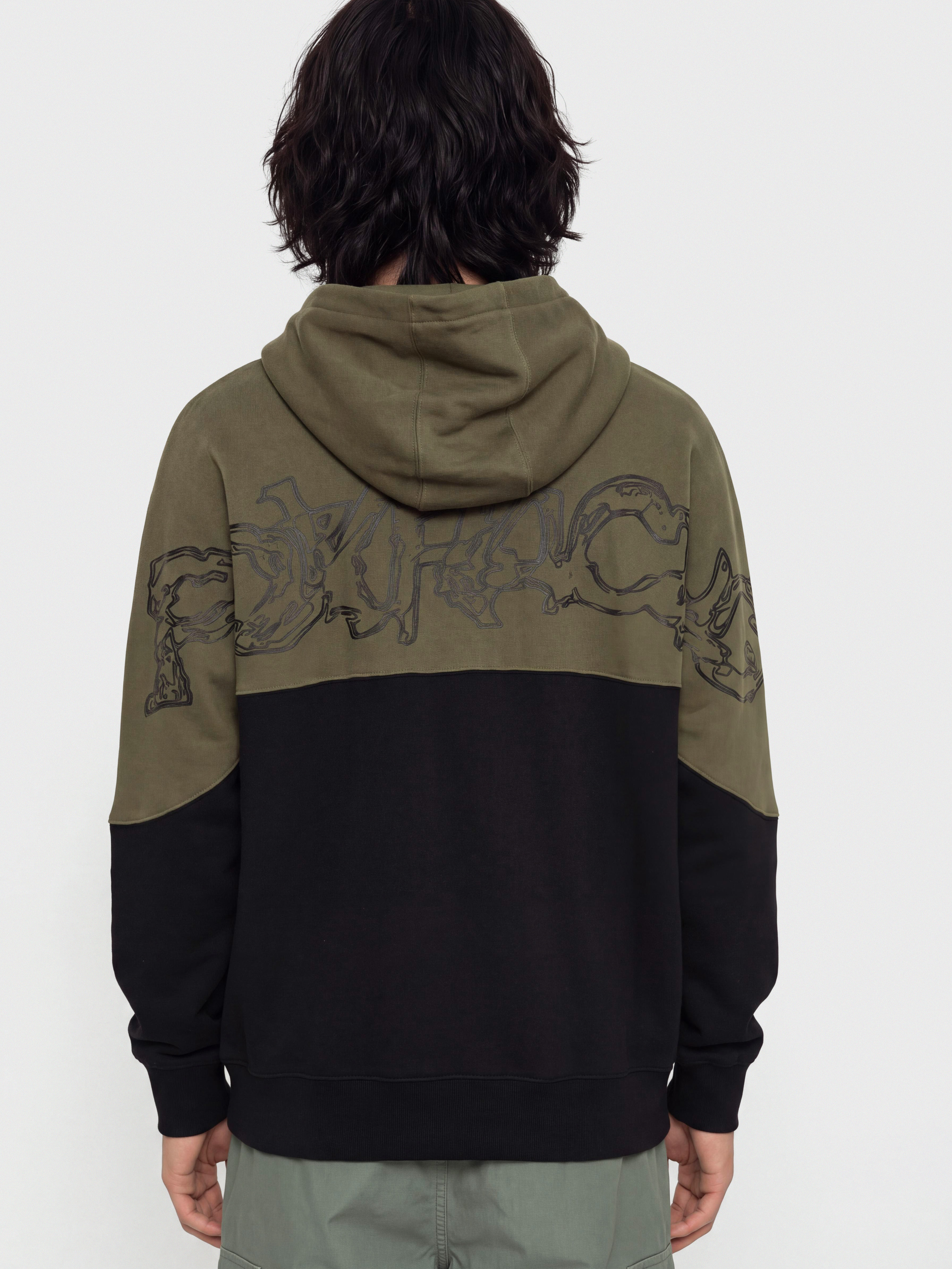 Mikina s kapucňou Fox Abyss HD (olive green)