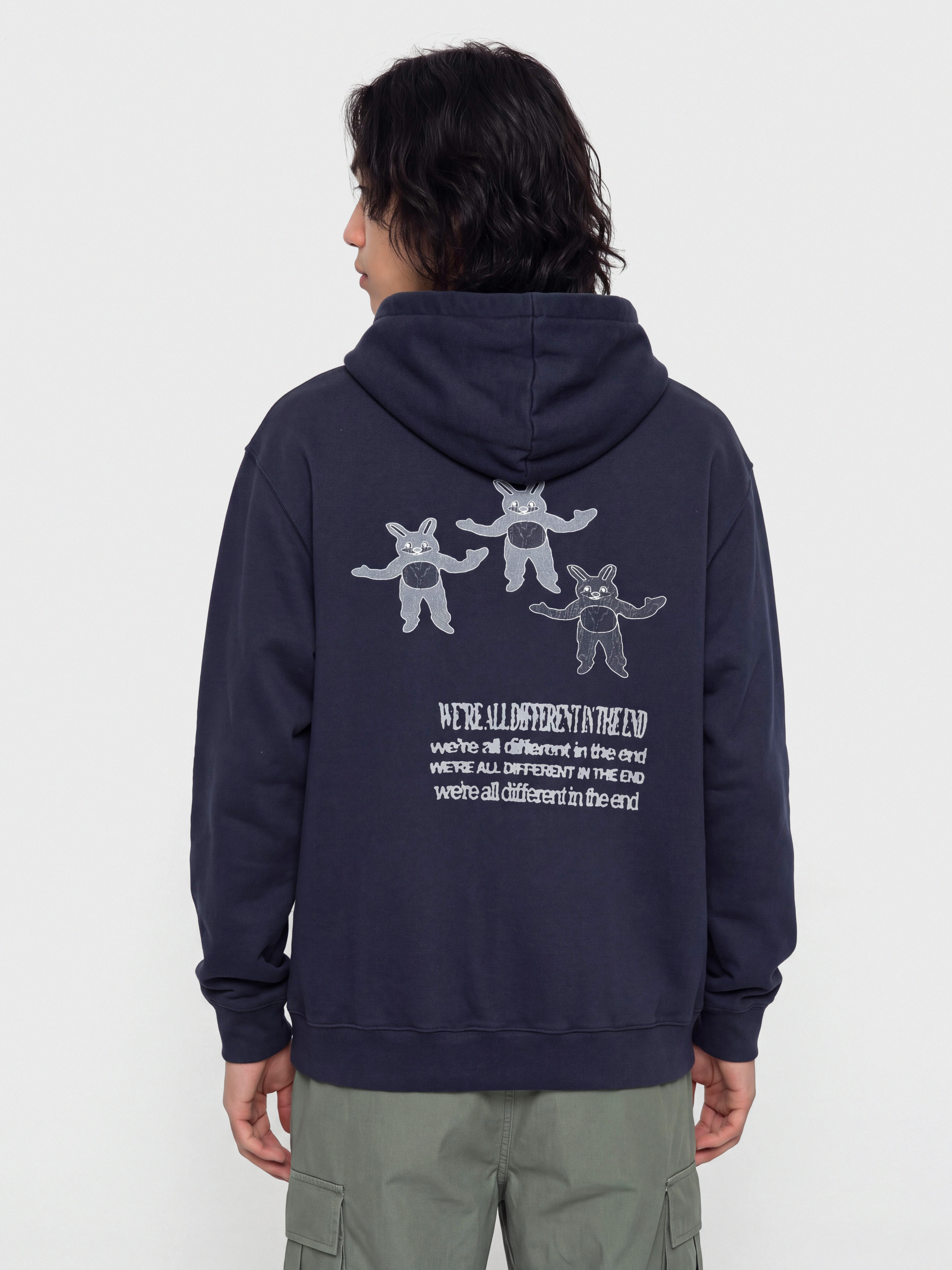 Mikina s kapucňou Polar Skate Different In The End HD (rich navy)