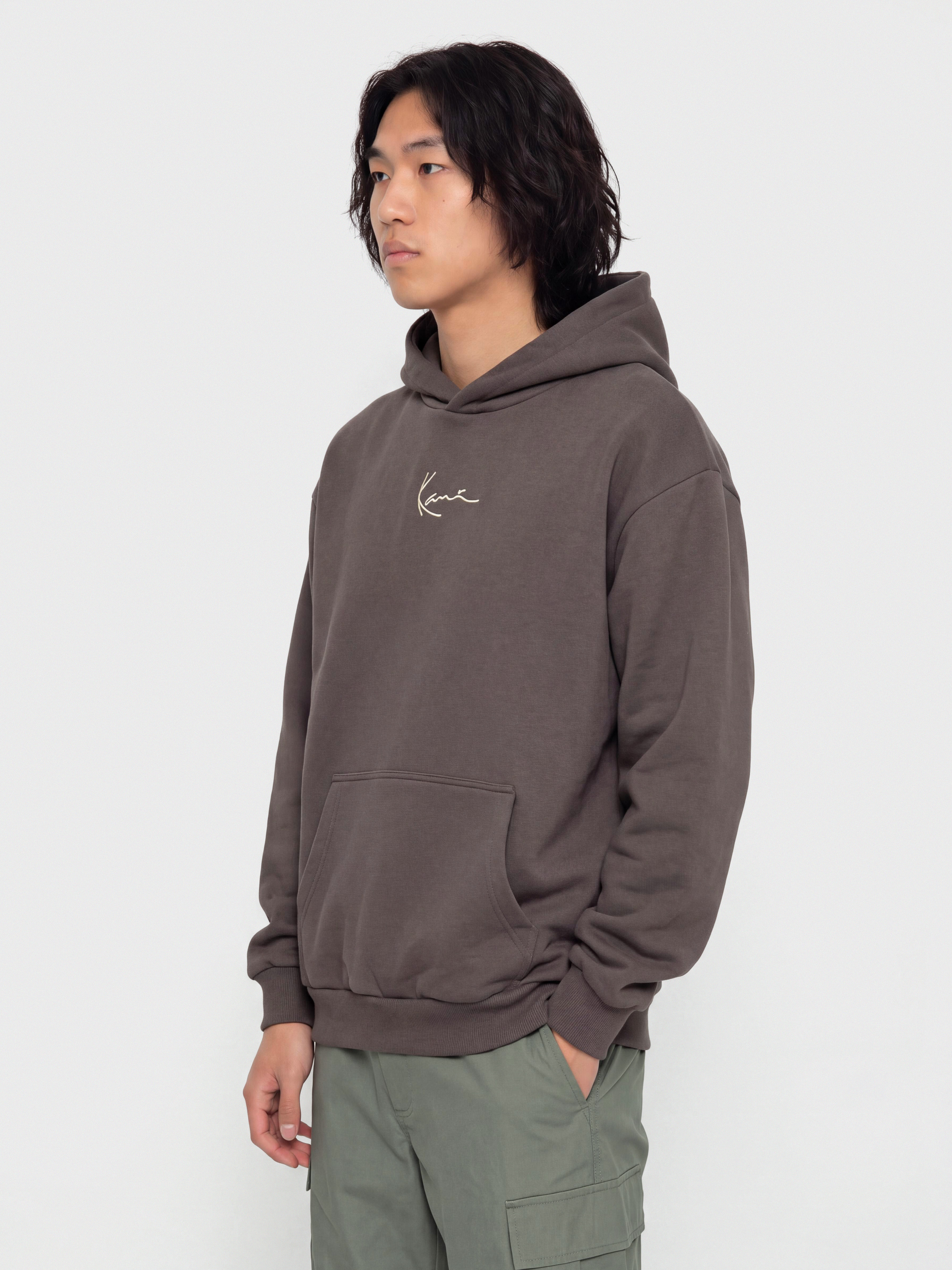Mikina s kapucňou Karl Kani Signature Hot Dog Oversized HD (dark grey)