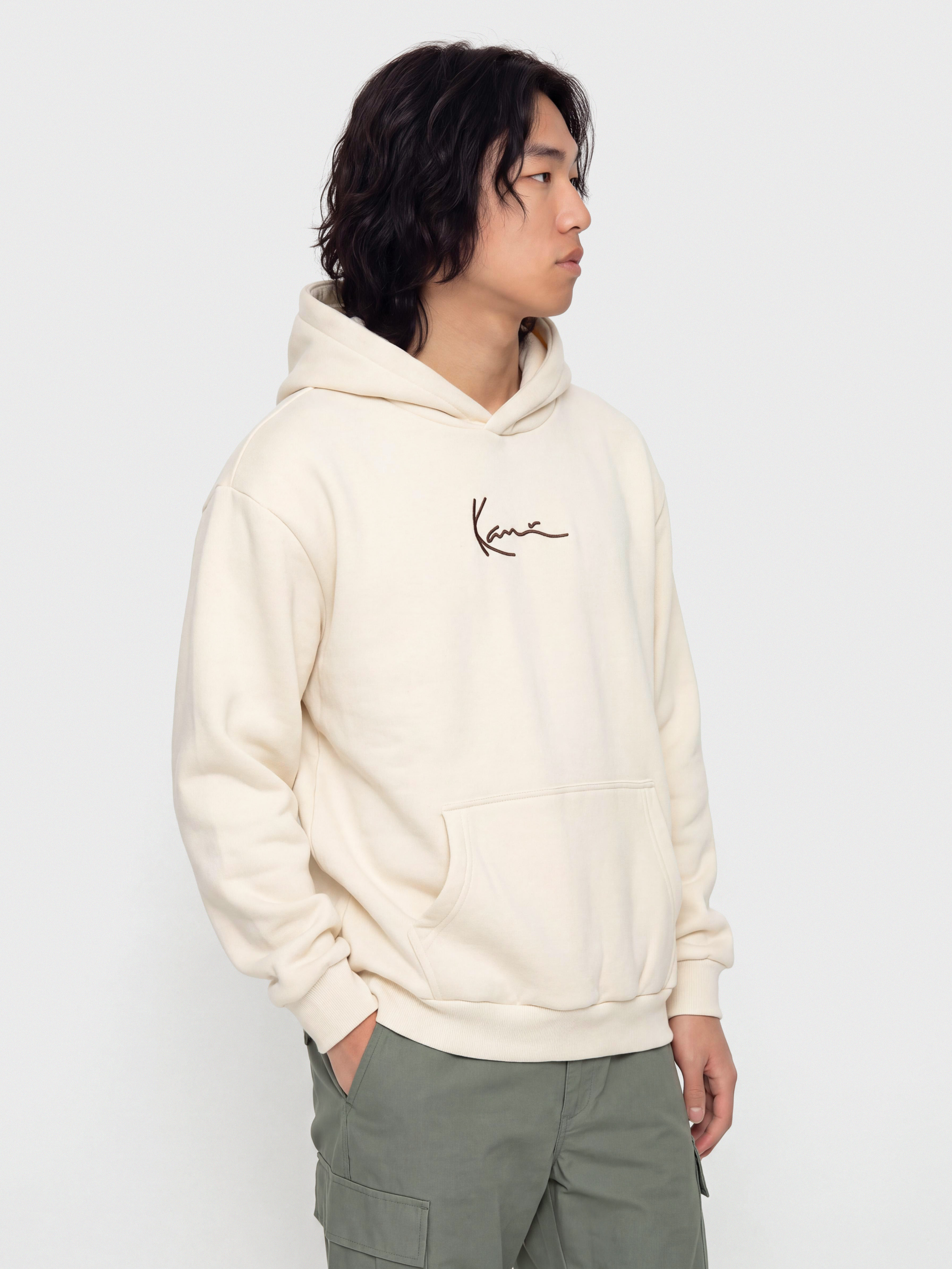 Mikina s kapucňou Karl Kani Signature Hot Dog Oversized HD (off white)