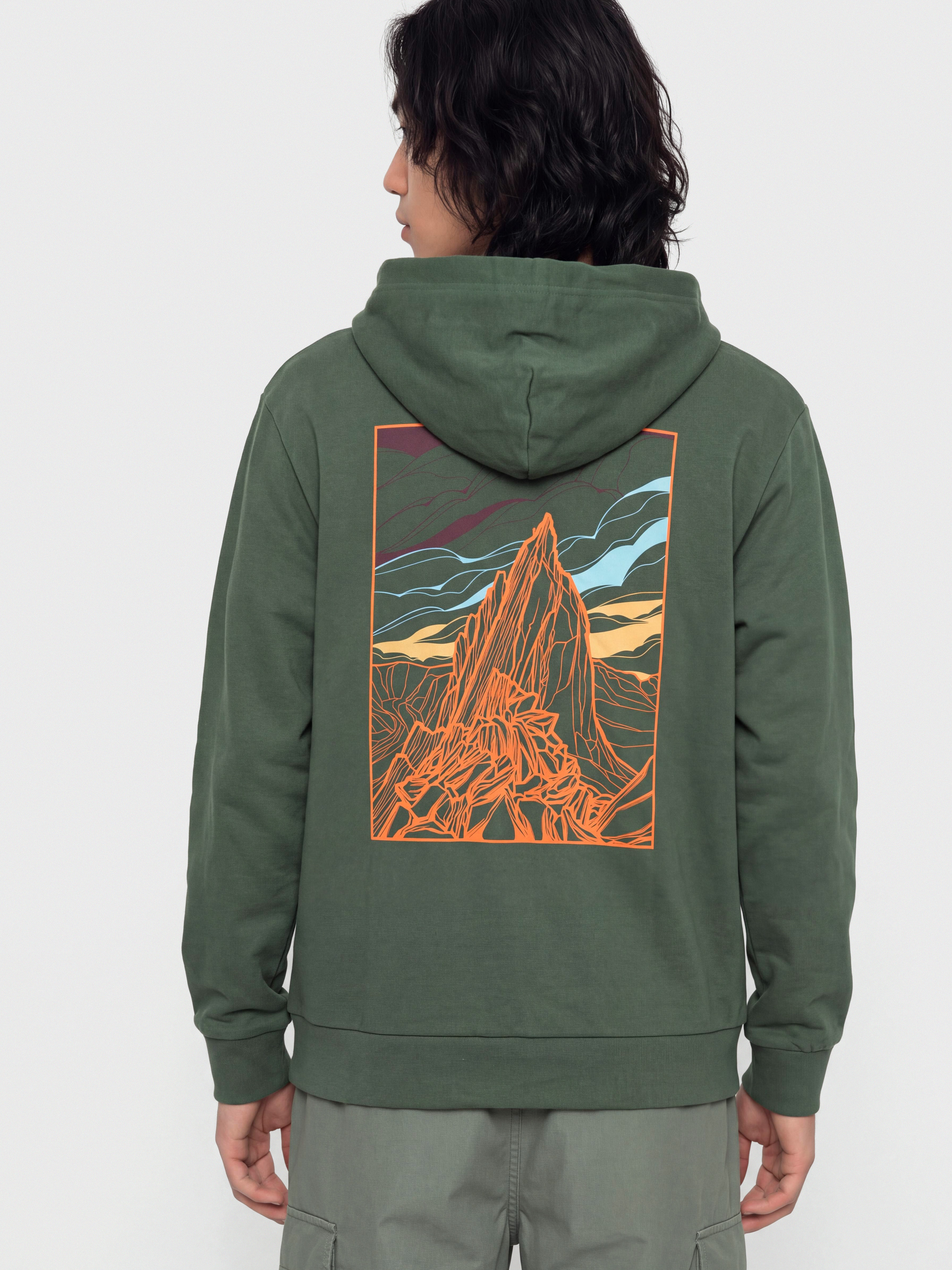 Mikina s kapucňou Patagonia Cloud Crag Daily HD (canopy green)