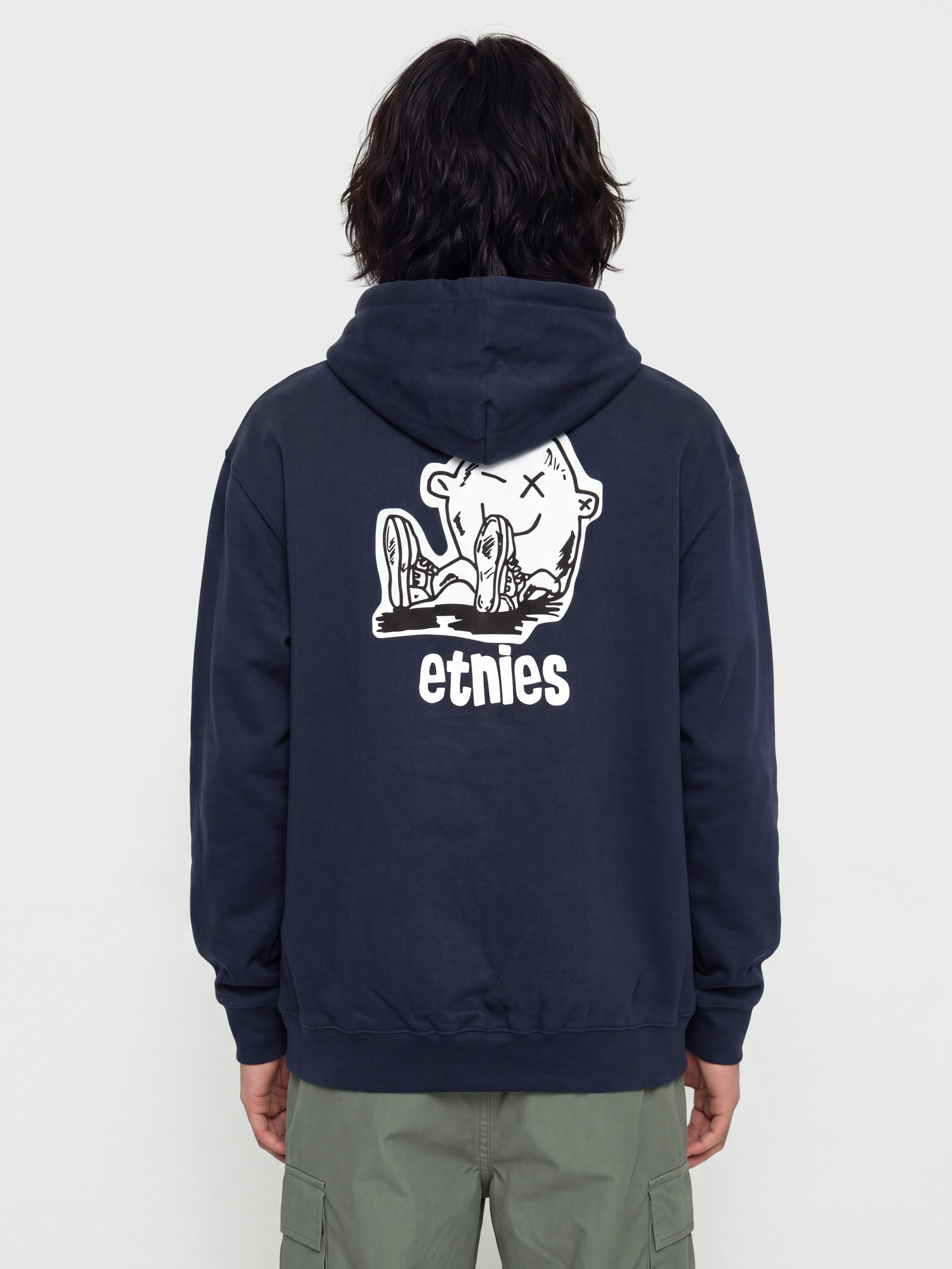 Mikina s kapucňou Etnies Etnies X Fos HD (navy/white)