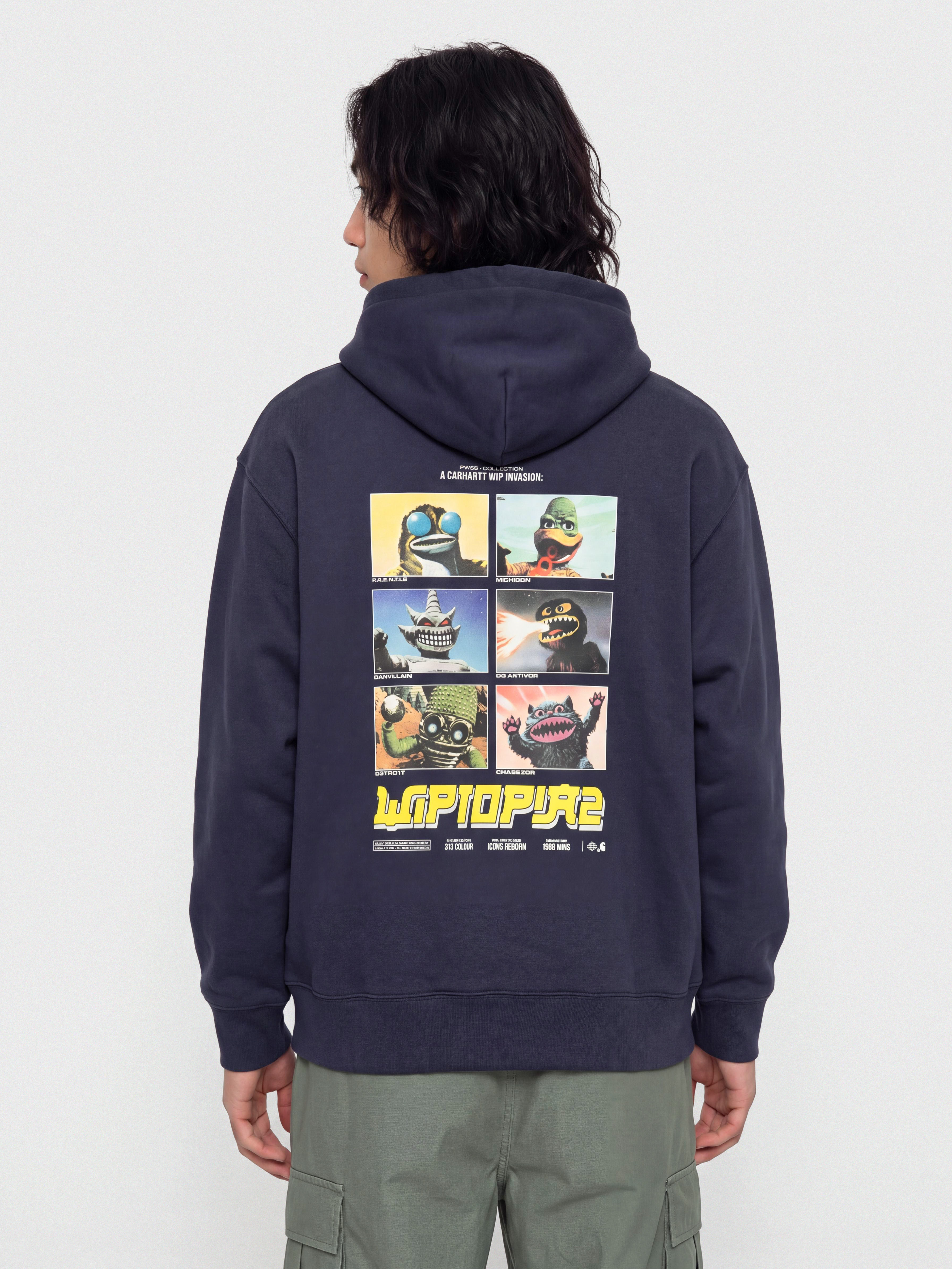 Mikina s kapucu0148ou Carhartt WIP Wiptopia II HD (blue)