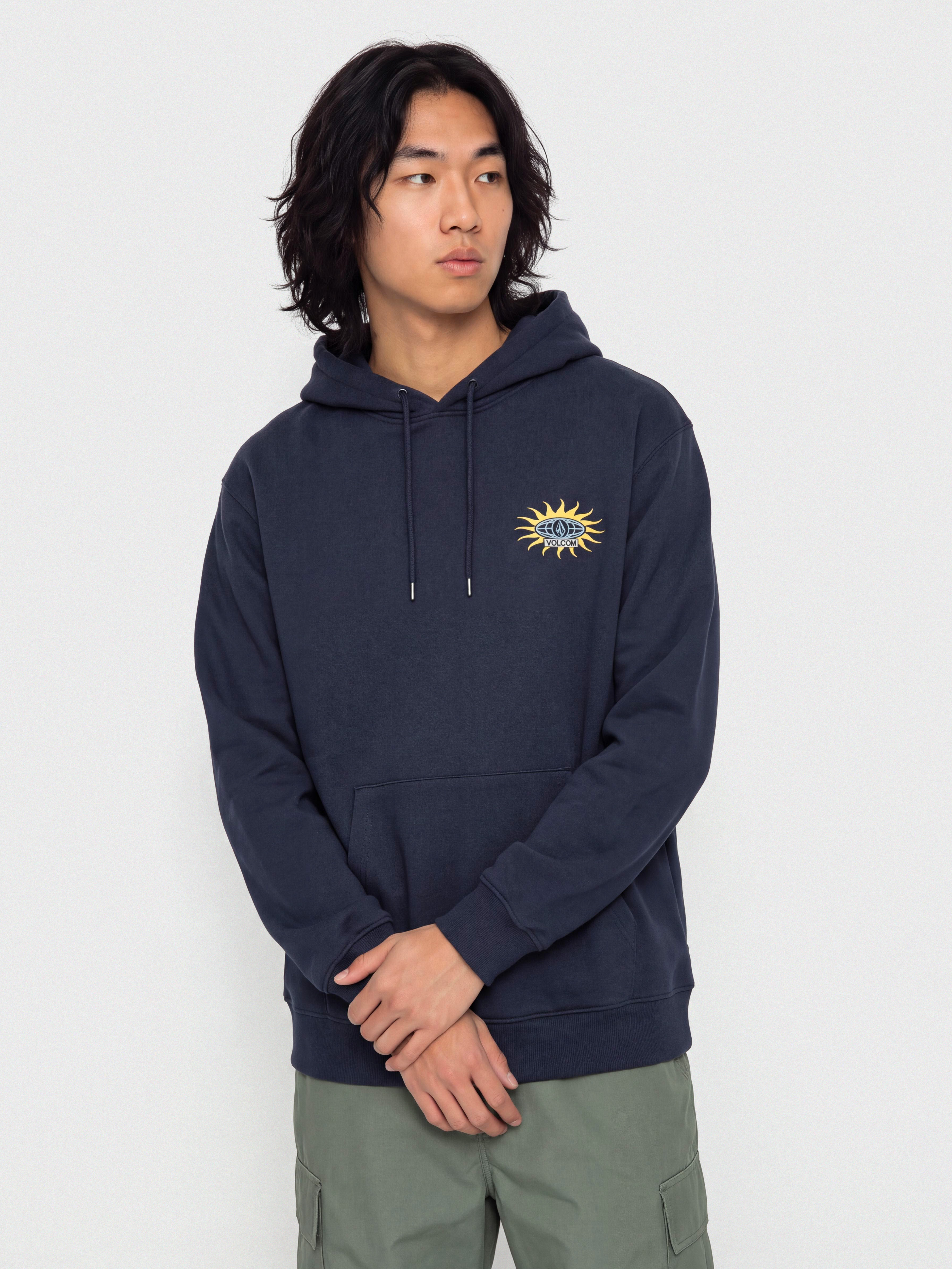 Mikina s kapucňou Volcom Watanite HD (marine)
