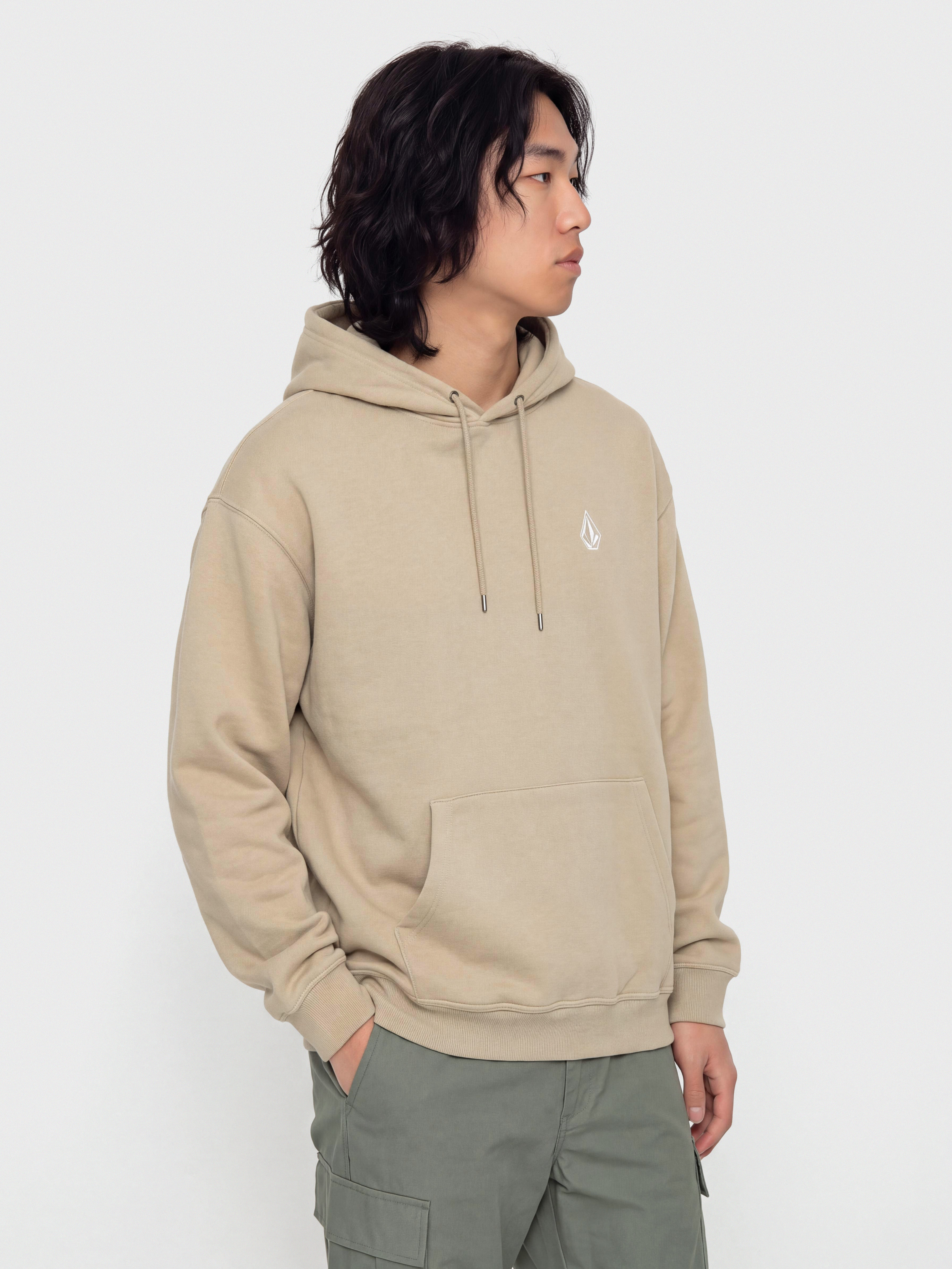 Mikina s kapucňou Volcom Skidder HD (light khaki)