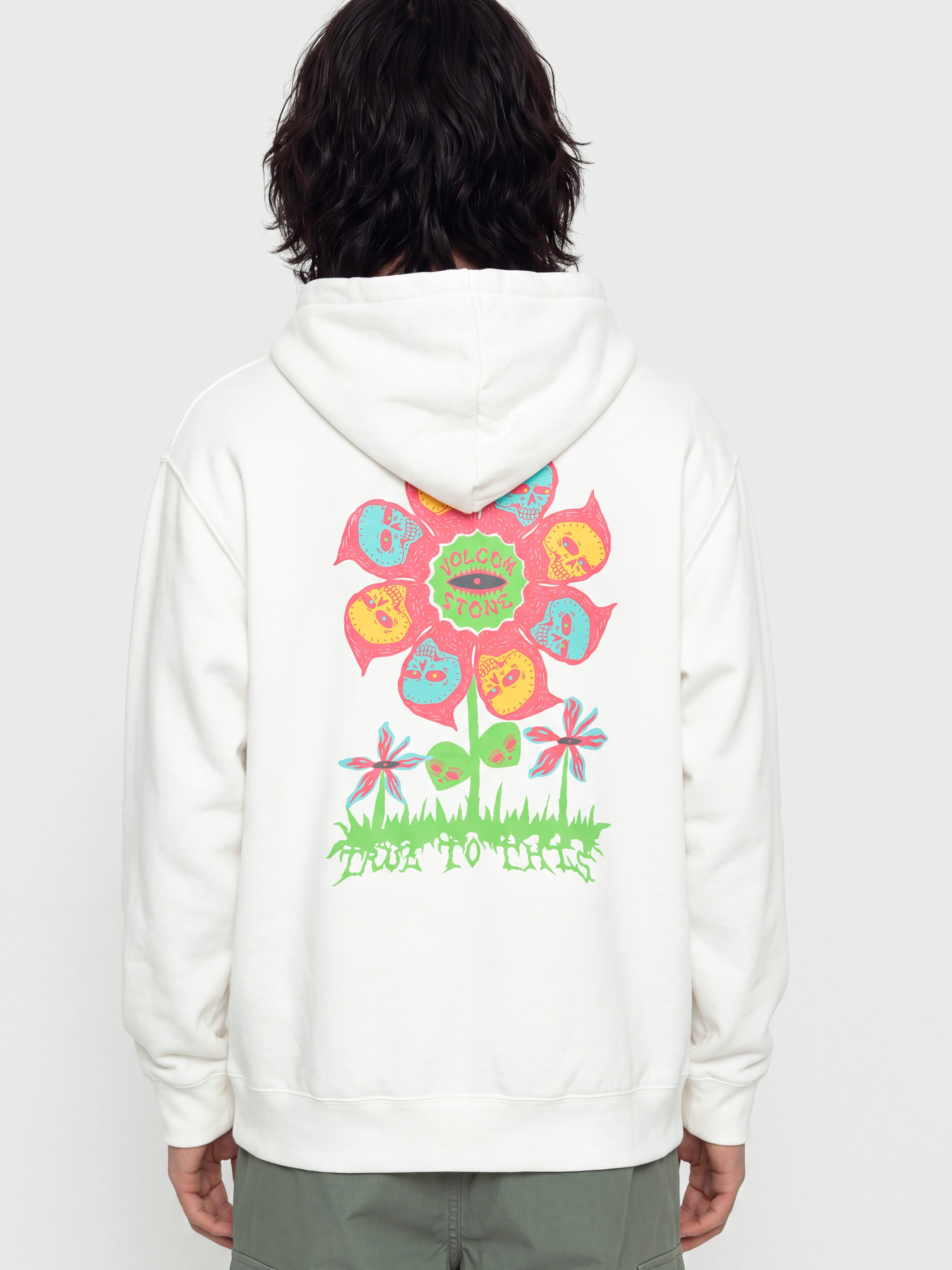 Mikina s kapucu0148ou Volcom Earth Tripper HD (off white)