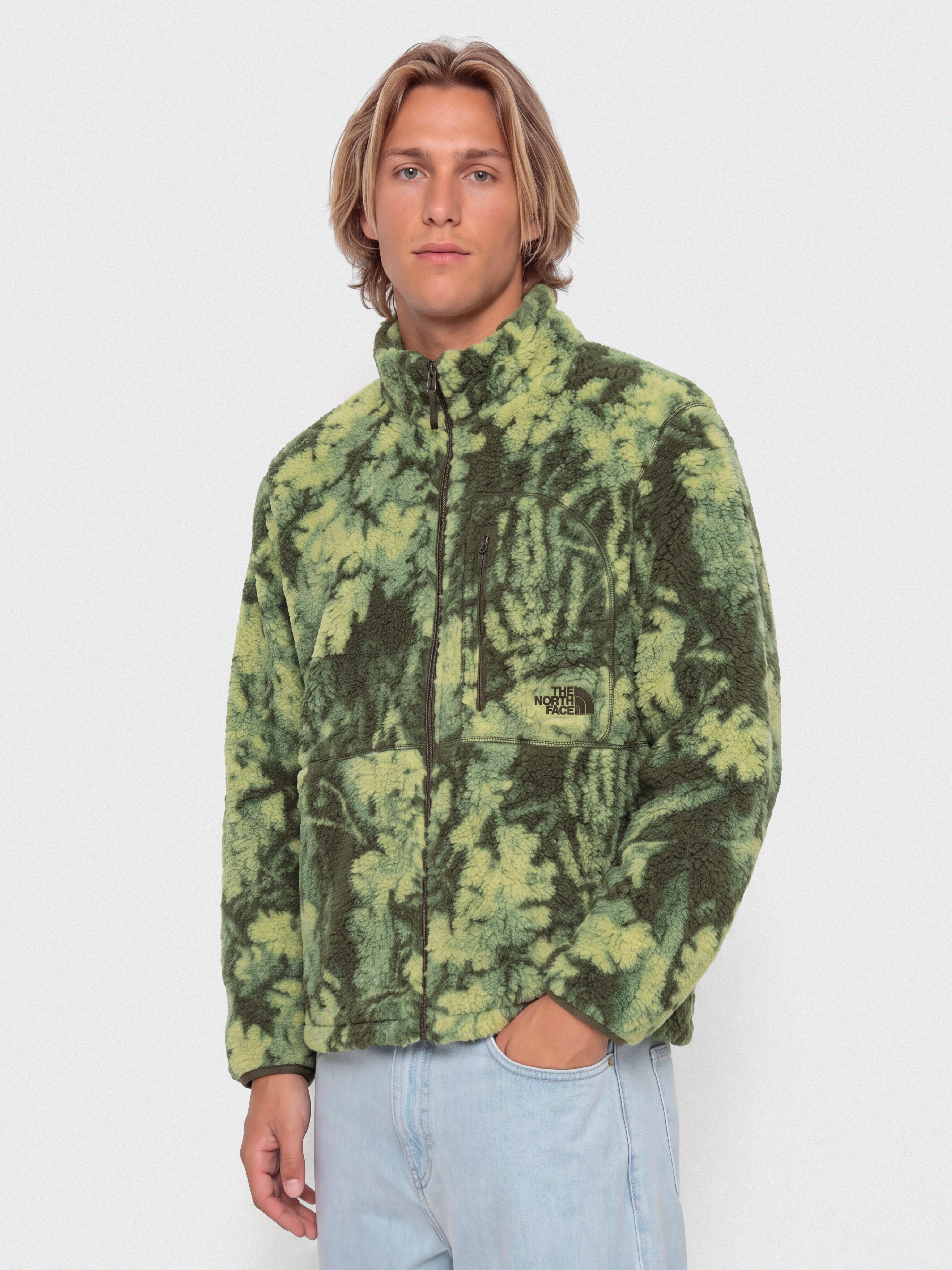 Bunda The North Face Extreme Pile 2 Print (new taupe green yosemit)