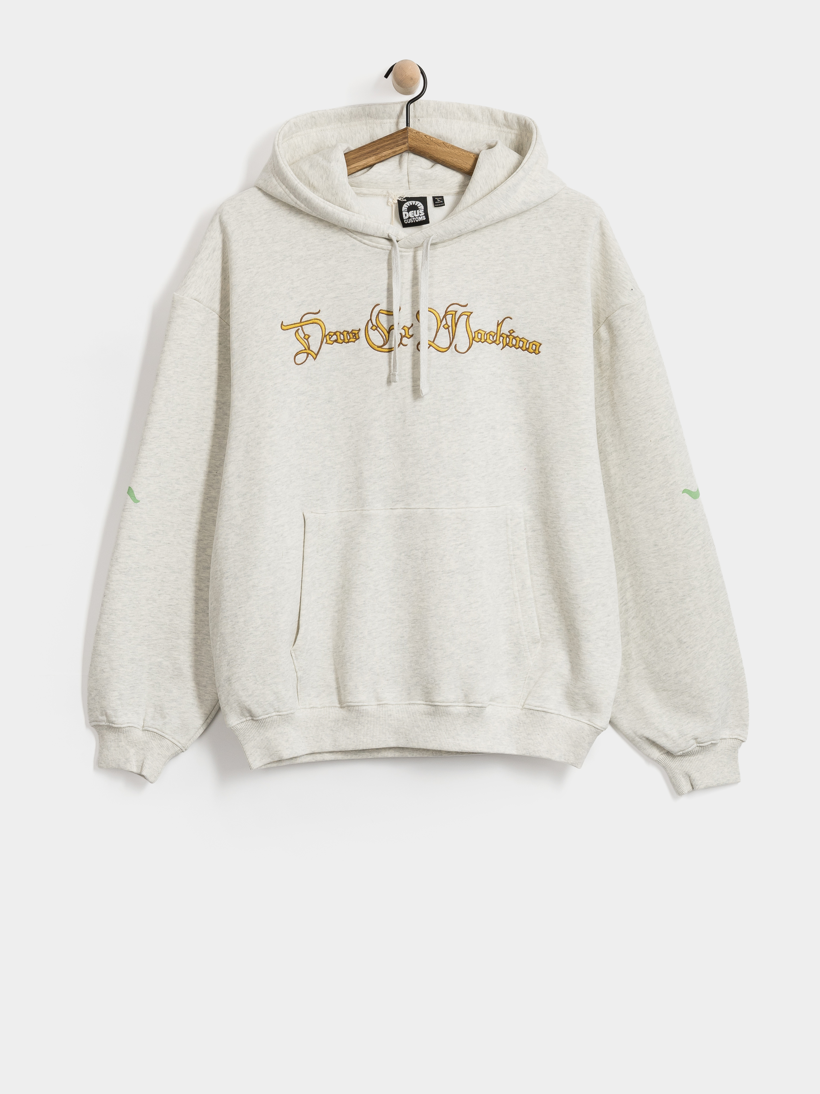 Mikina s kapucňou Deus Ex Machina Invocation HD (light grey marle)