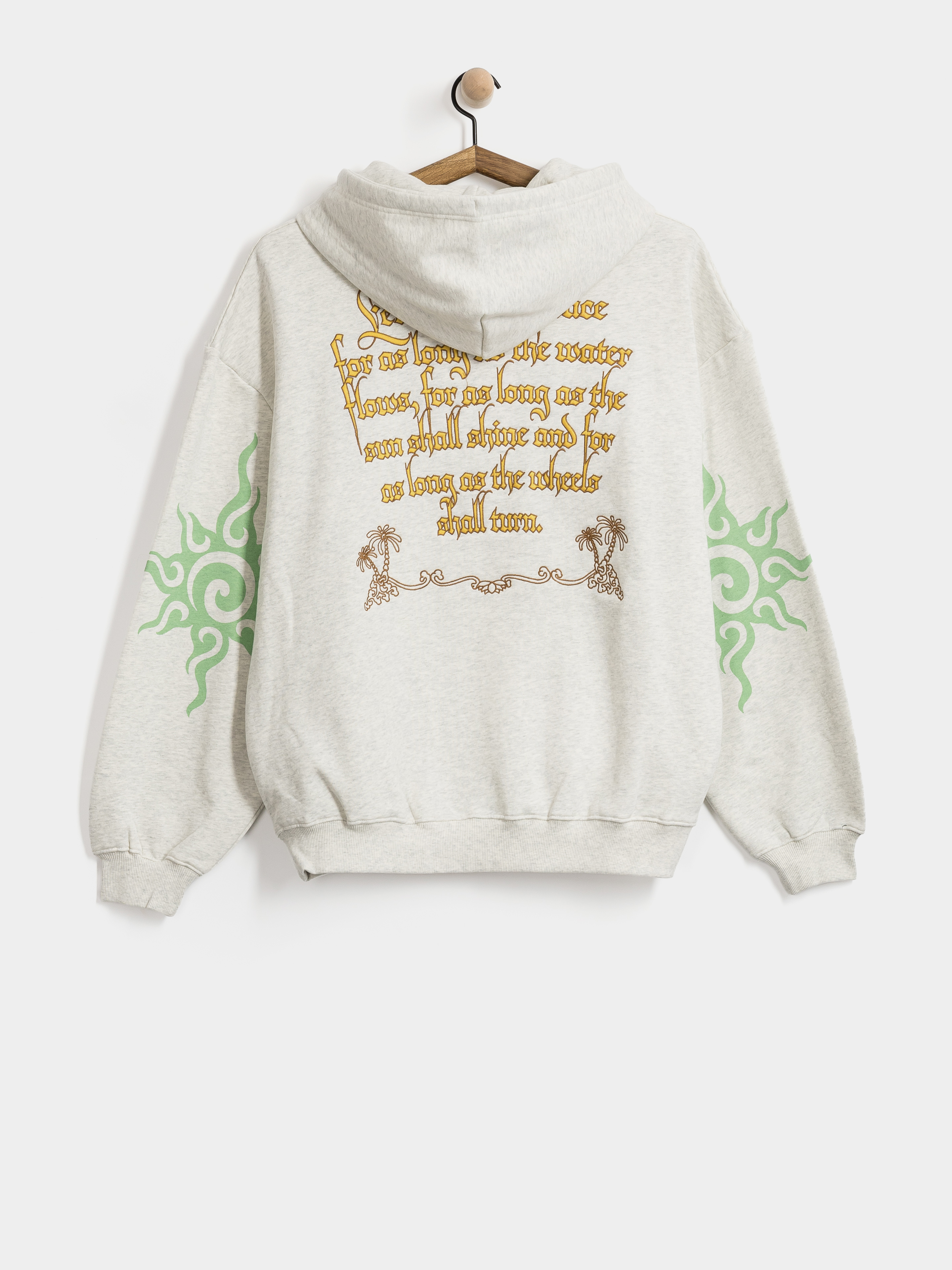 Mikina s kapucu0148ou Deus Ex Machina Invocation HD (light grey marle)
