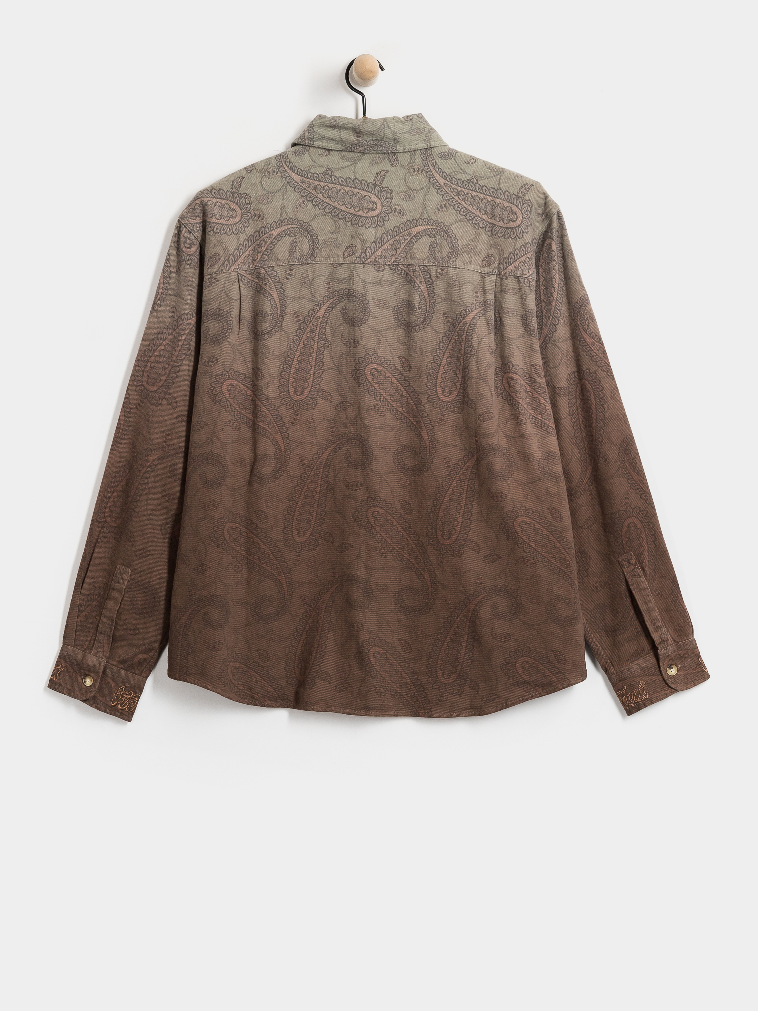 Košeľa Deus Ex Machina Turiya Ls (moss green)