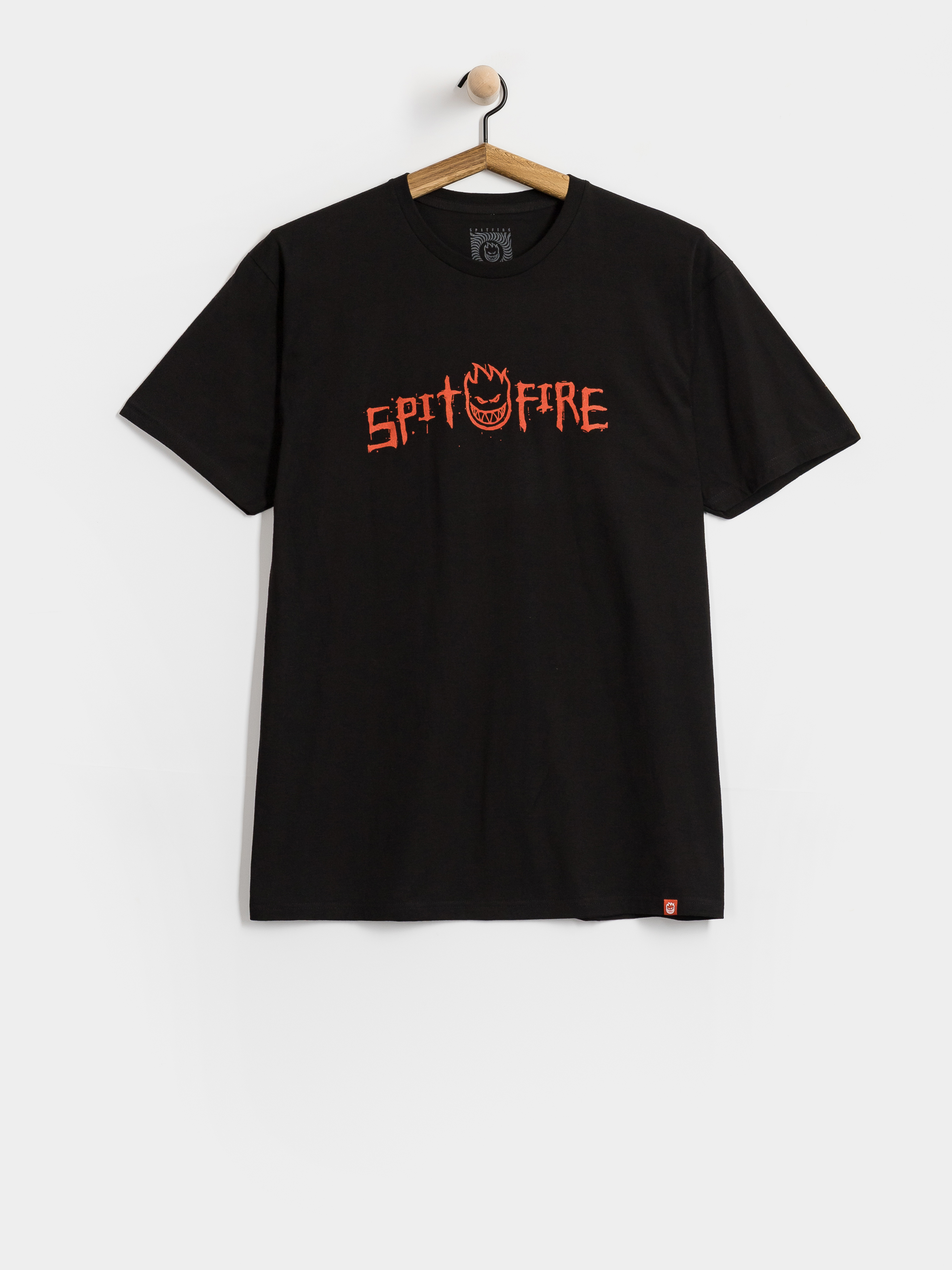 Tričko Spitfire Rough Scribble (black w/red print)