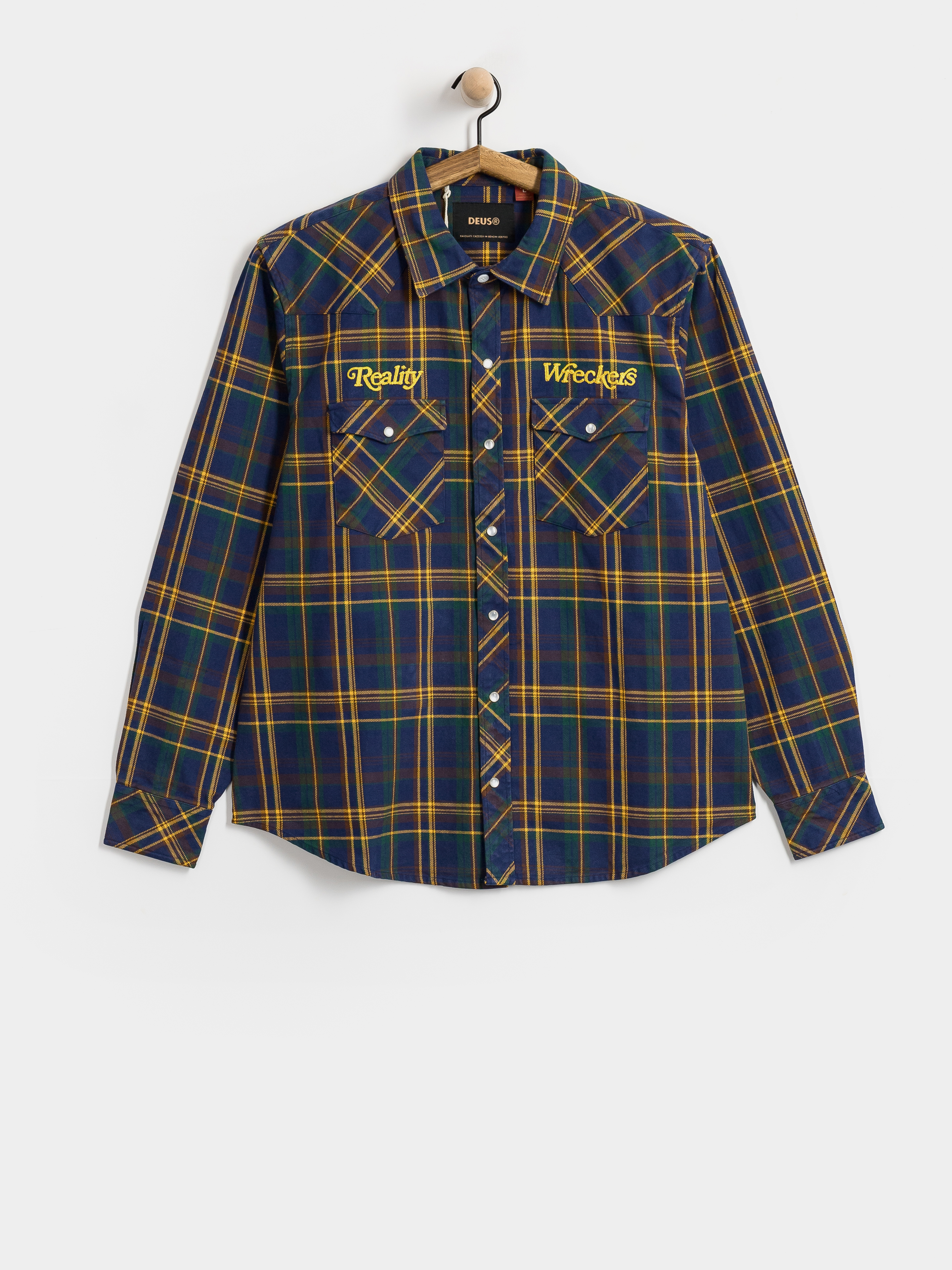 Košeľa Deus Ex Machina Reality Wreckers Check (mechanic blue check)
