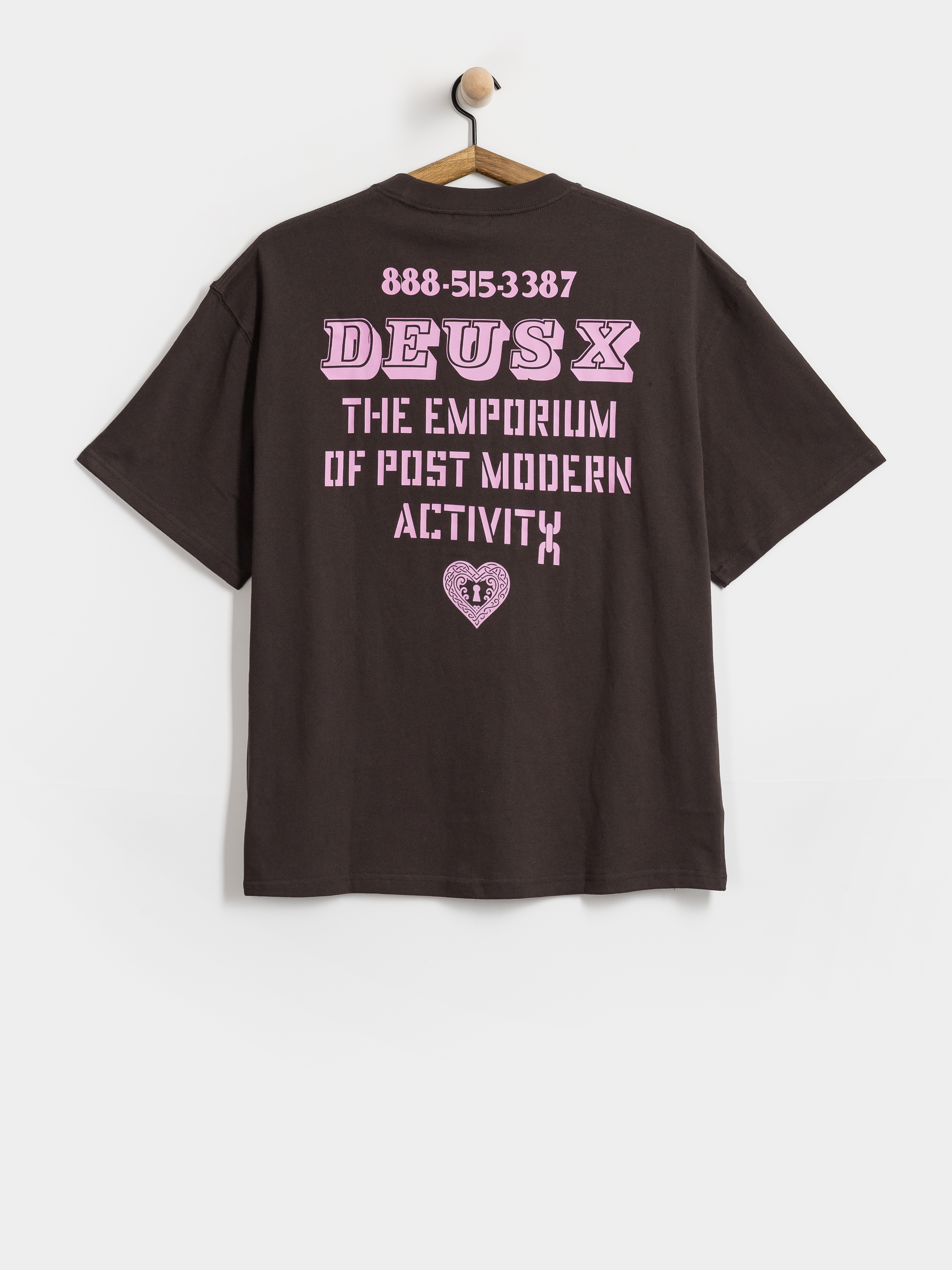 Tričko Deus Ex Machina Upstairs (anthracite grey)