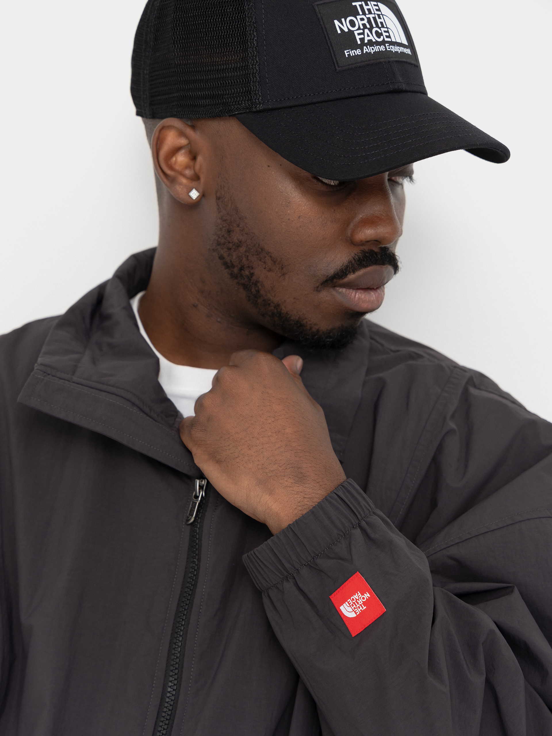 Bunda The North Face Red Box Nylon Fleece Lined (obsidian)