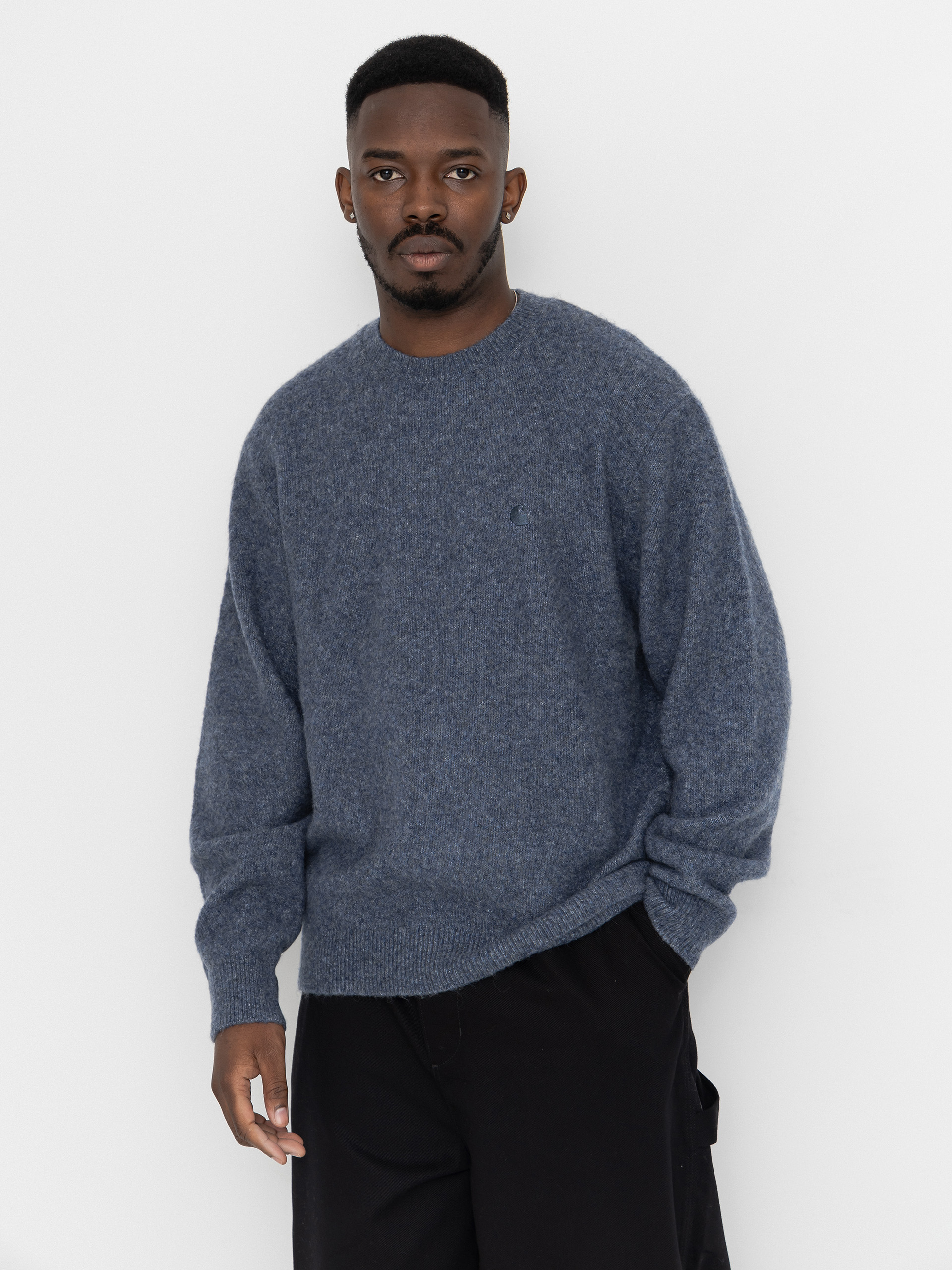 Sveter Carhartt WIP Curtis (tangled shady blue)