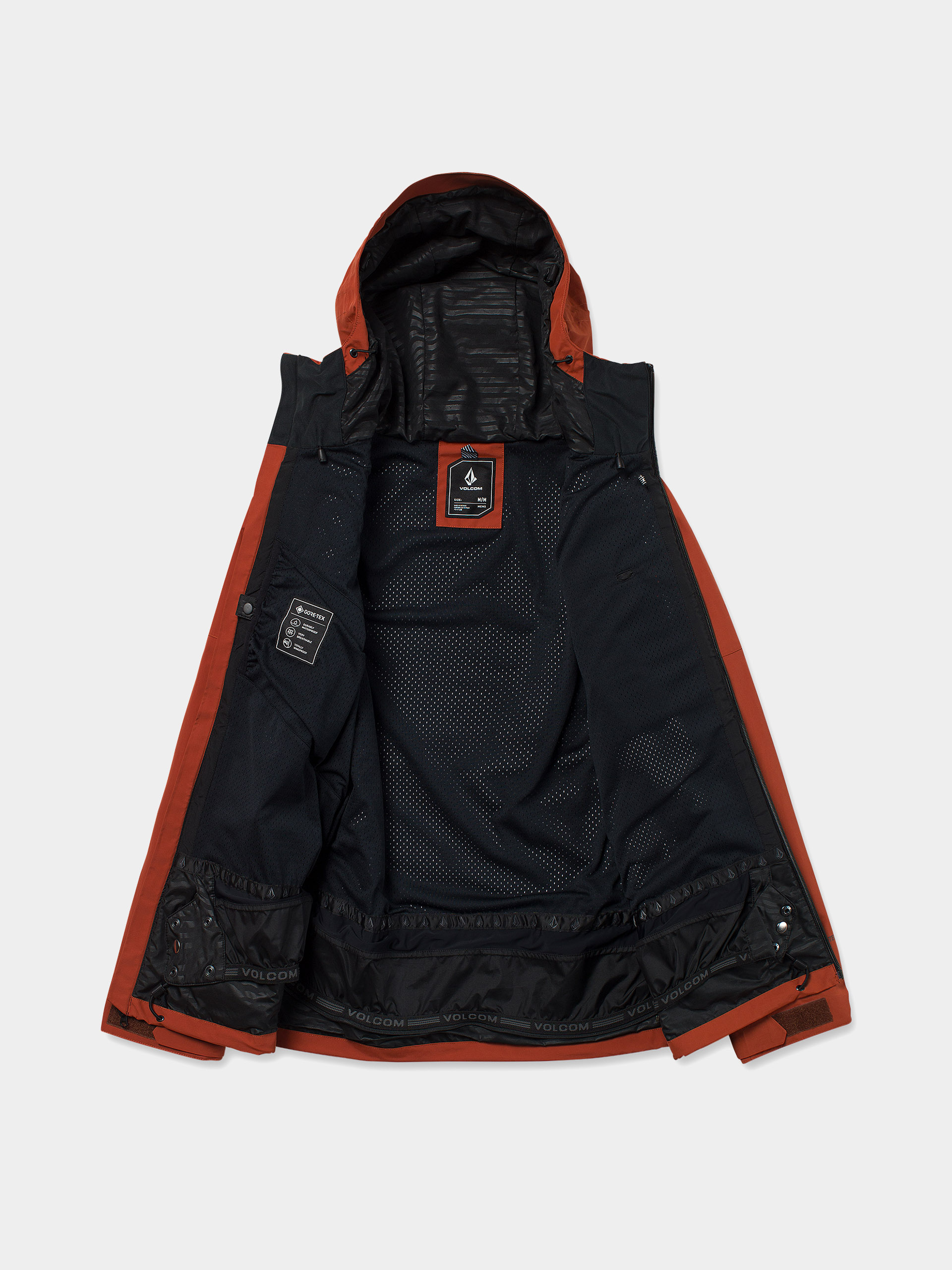Pánska Snowboardová bunda Volcom L Gore Tex (burnt orange)