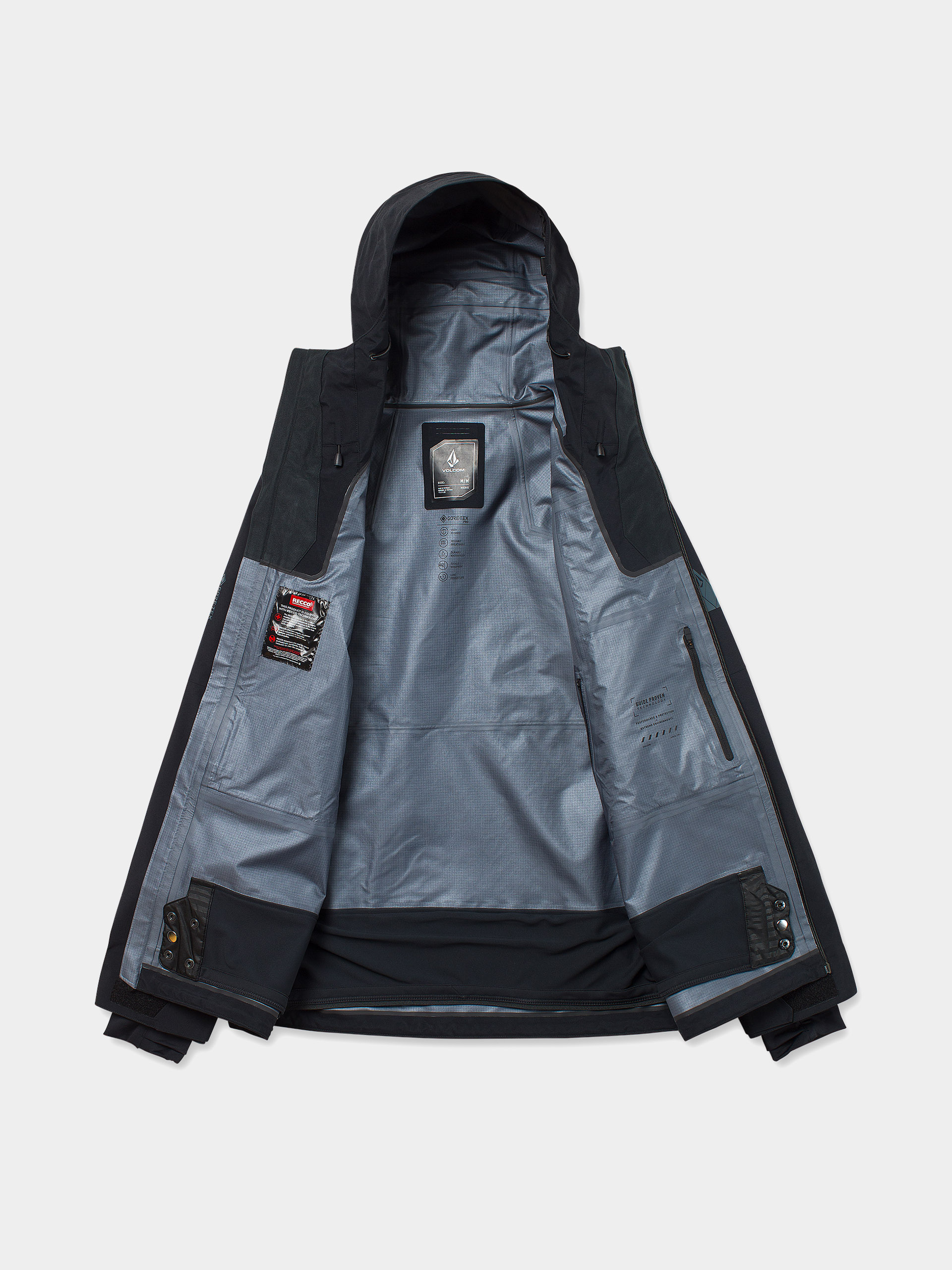 Pánska Snowboardová bunda Volcom Guch 3L Gore Tex Pro (black)