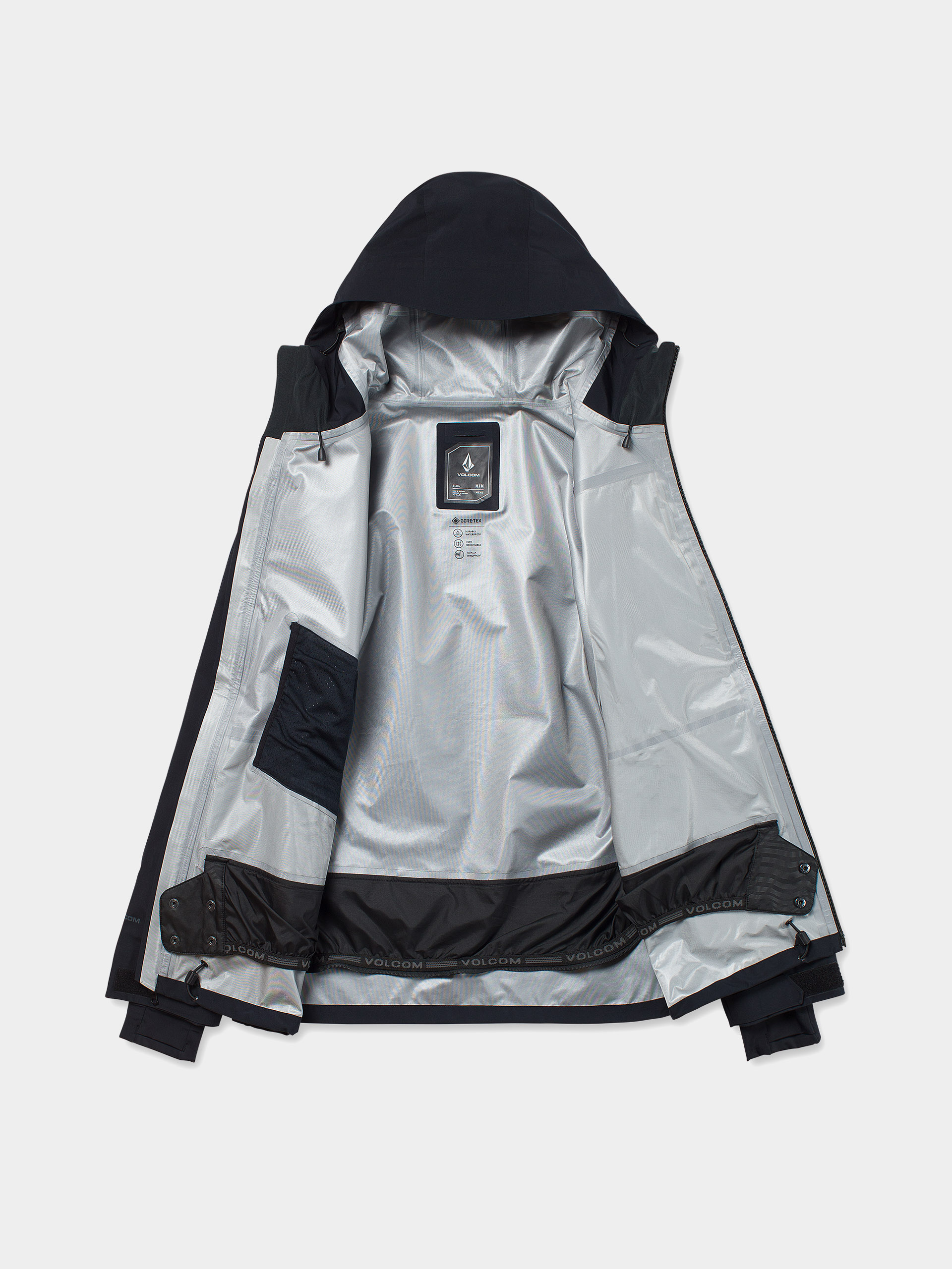 Pánska Snowboardová bunda Volcom Tester 3L Gore Tex (black)